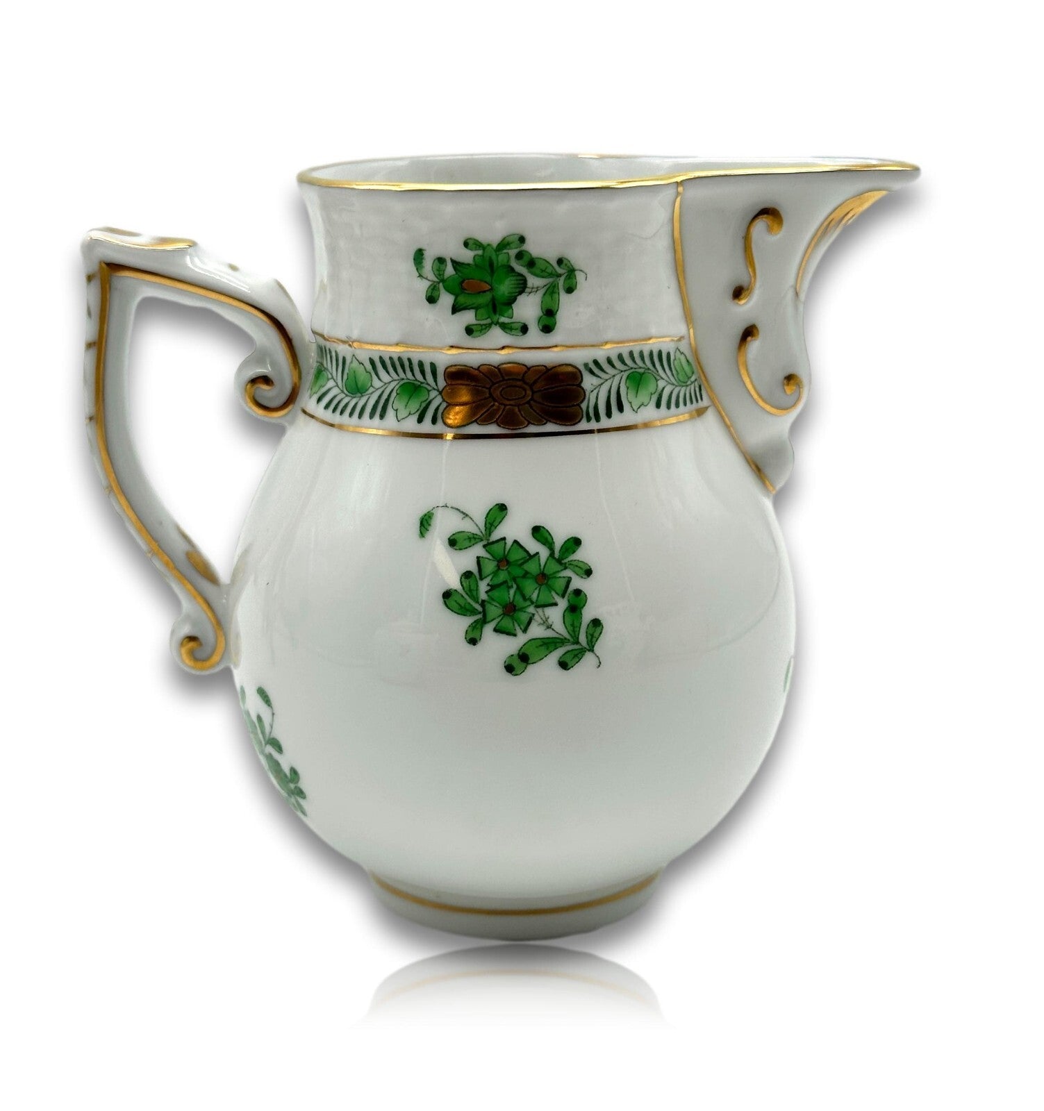 Herend 635 AV - Sahnekännchen - Porzellan - Apponyi Green - Handbemalt - Ungarn3
