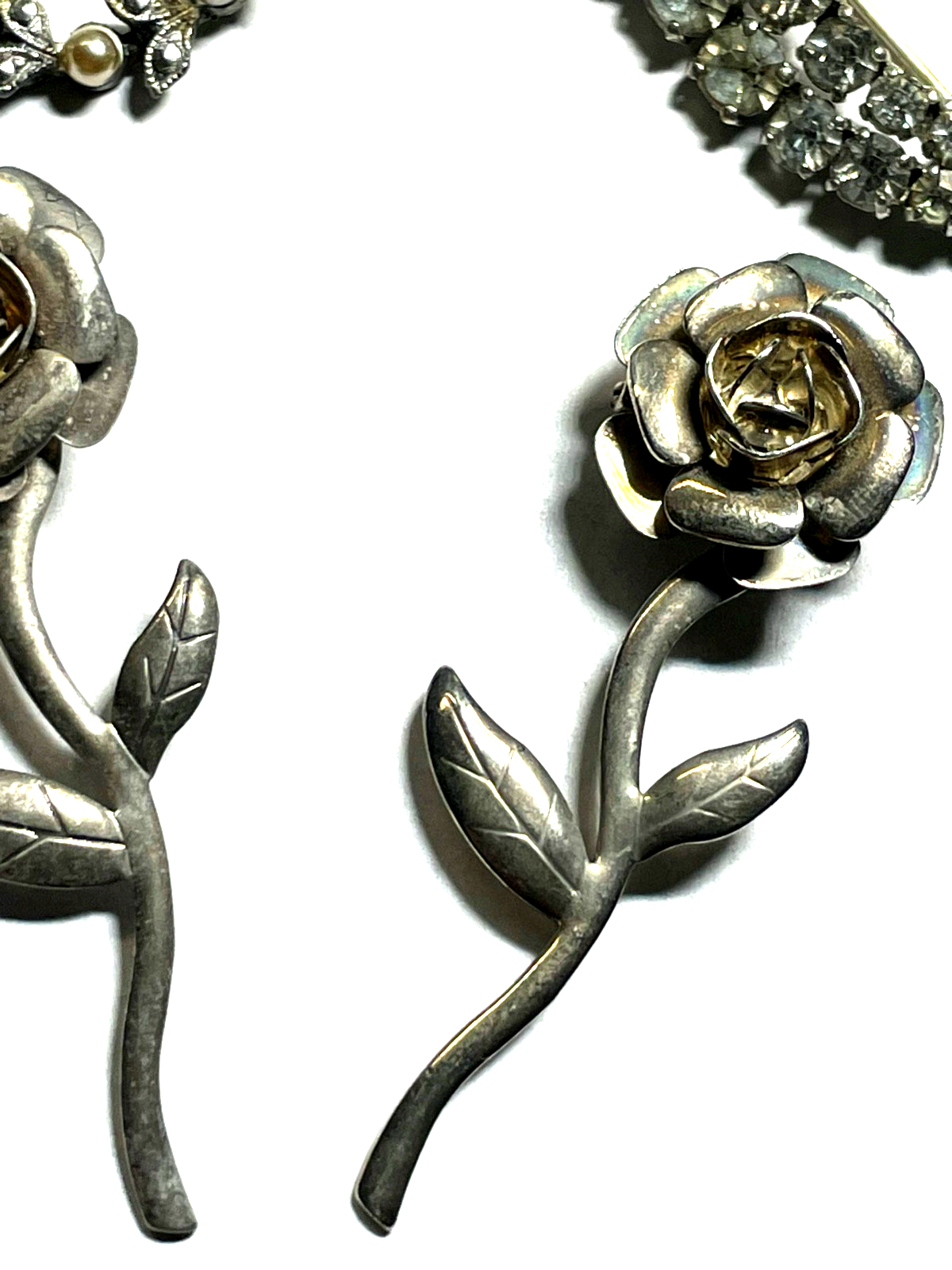 5 x vintage Brosche Anstecknadel Konvolut silber farbig top gepflegt Modeschmuck4