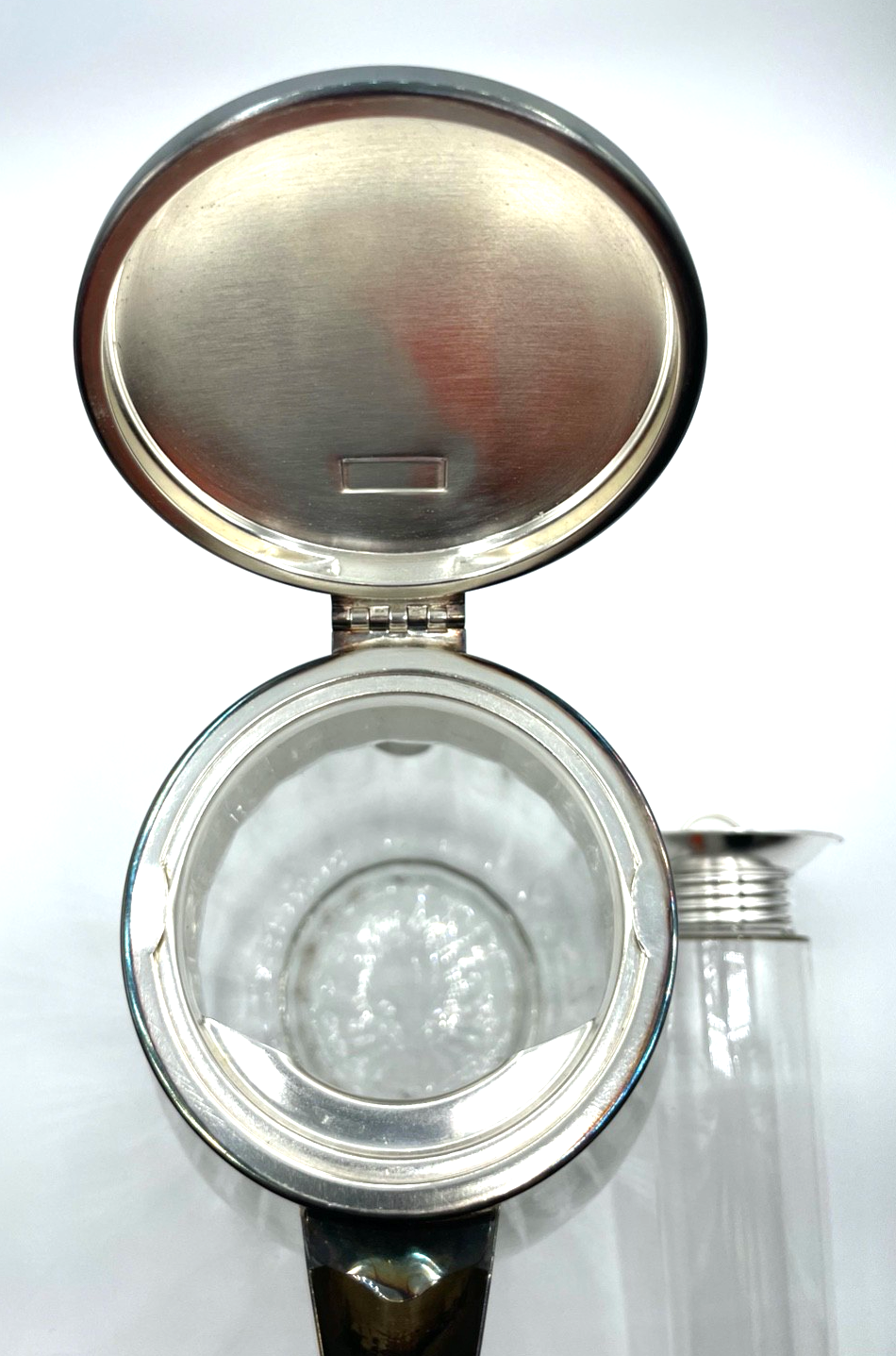 Vintage WMF Kalte Ente Kristallglas Krug versilberte Montur 2 Ltr  Top Gepflegt8