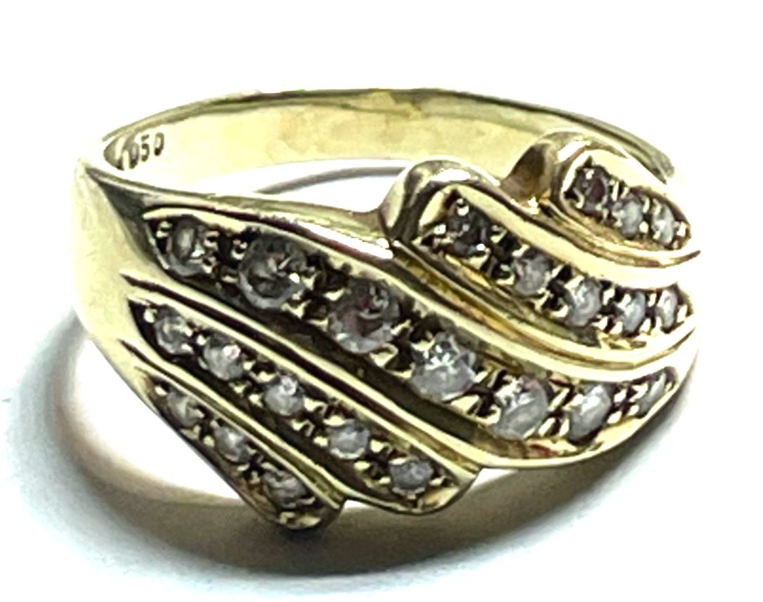 14 K 585 Gold Ring Brillanten Top Wesselton 0,5 ct. Juwelier Ø 18,5 mm RG 589