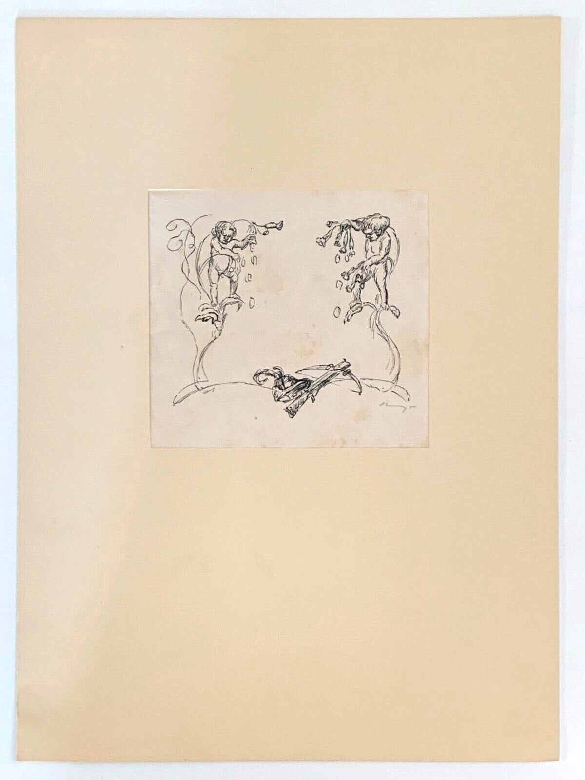 Max Slevogt 1868-1932 - Lithographie - Szenische Illustration - signiert 3