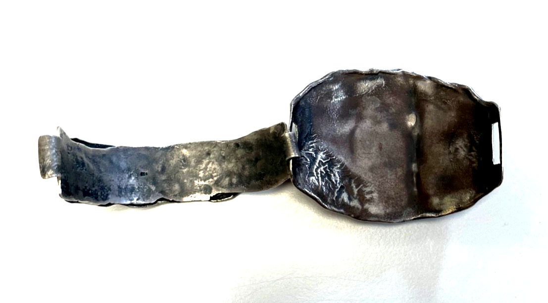 Mega Armreif 925 Silber Silberschmied Unikat diverse Bernstein Cabochons4