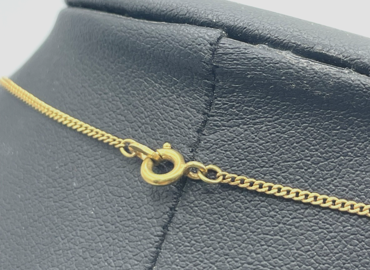 750 Gold 18 K Panzer Kette 51 cm Juwelier mit Madonna Anhänger bicolor  unisex2