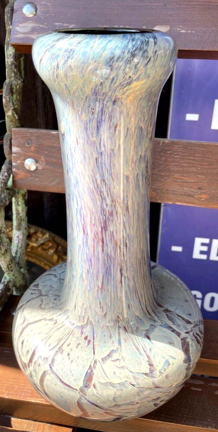 MEGA Glas WMF hohe schwere Vase H 39 cm 1A Zustand absolut rar Prototyp 70erJ1