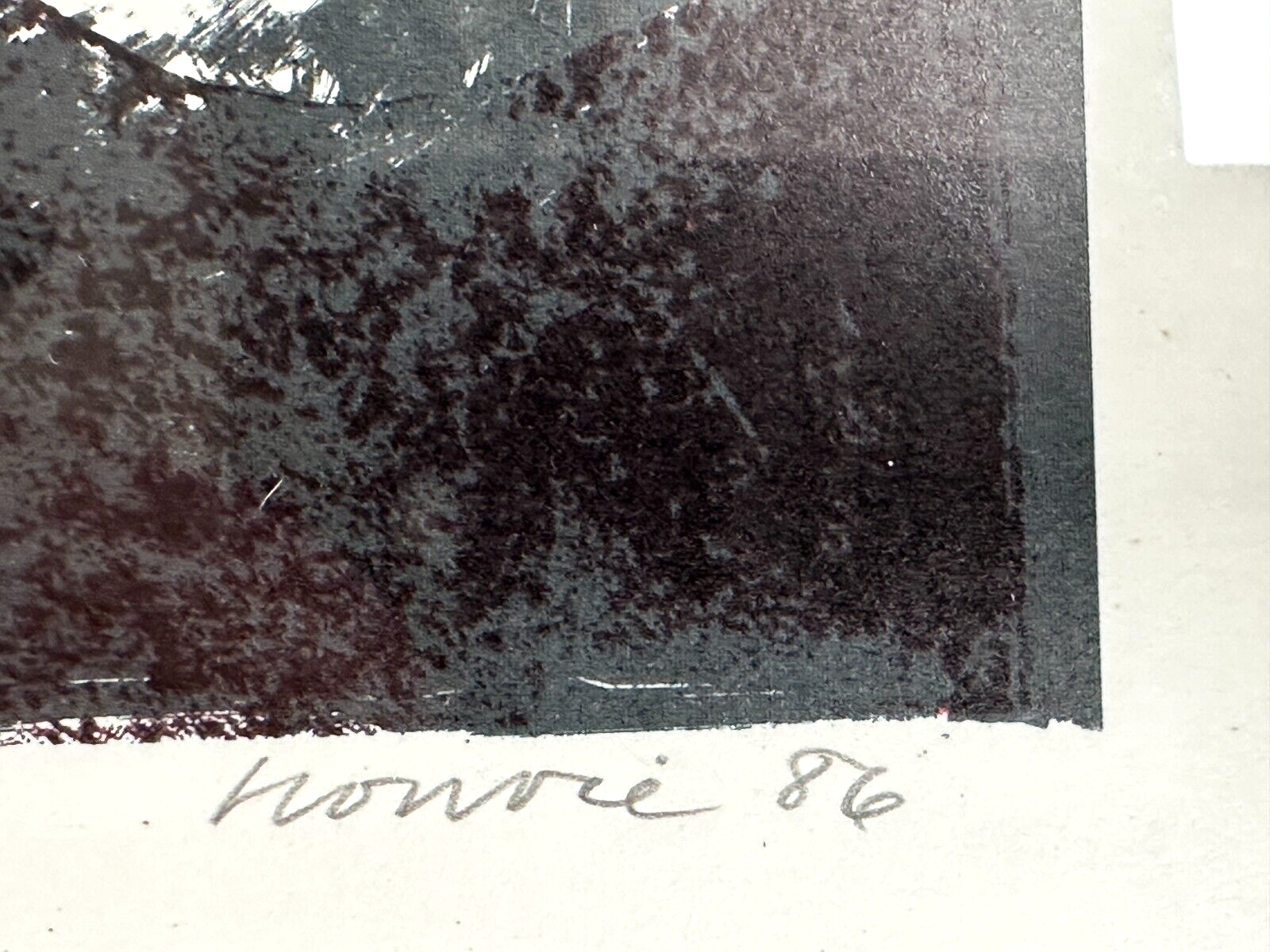 Rolf Bonvie - farbige Lithographie - Untitled - 1986 - nummeriert  signiert11