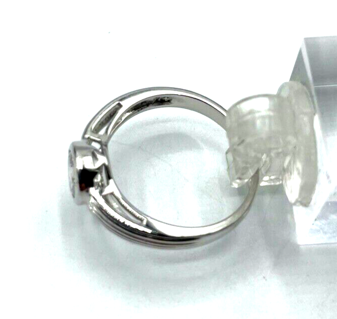 Solider 925 Silber Ring Bandring Solitär Zirkonia Ø 6 mm  RG 60 Ø 19 mm unisex5