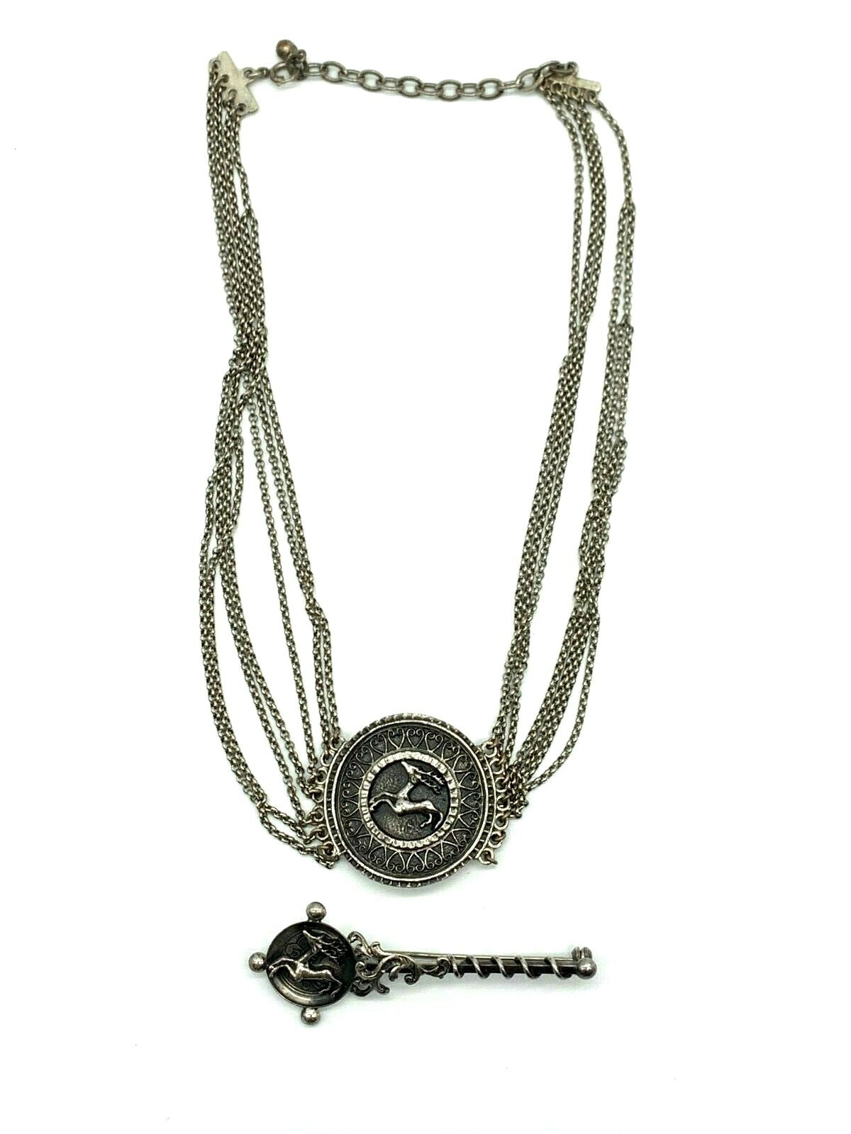 Trachtenschmuck - Collier mit Brosche - Silber 925 - BAS Blachian Antik-Schmuck2