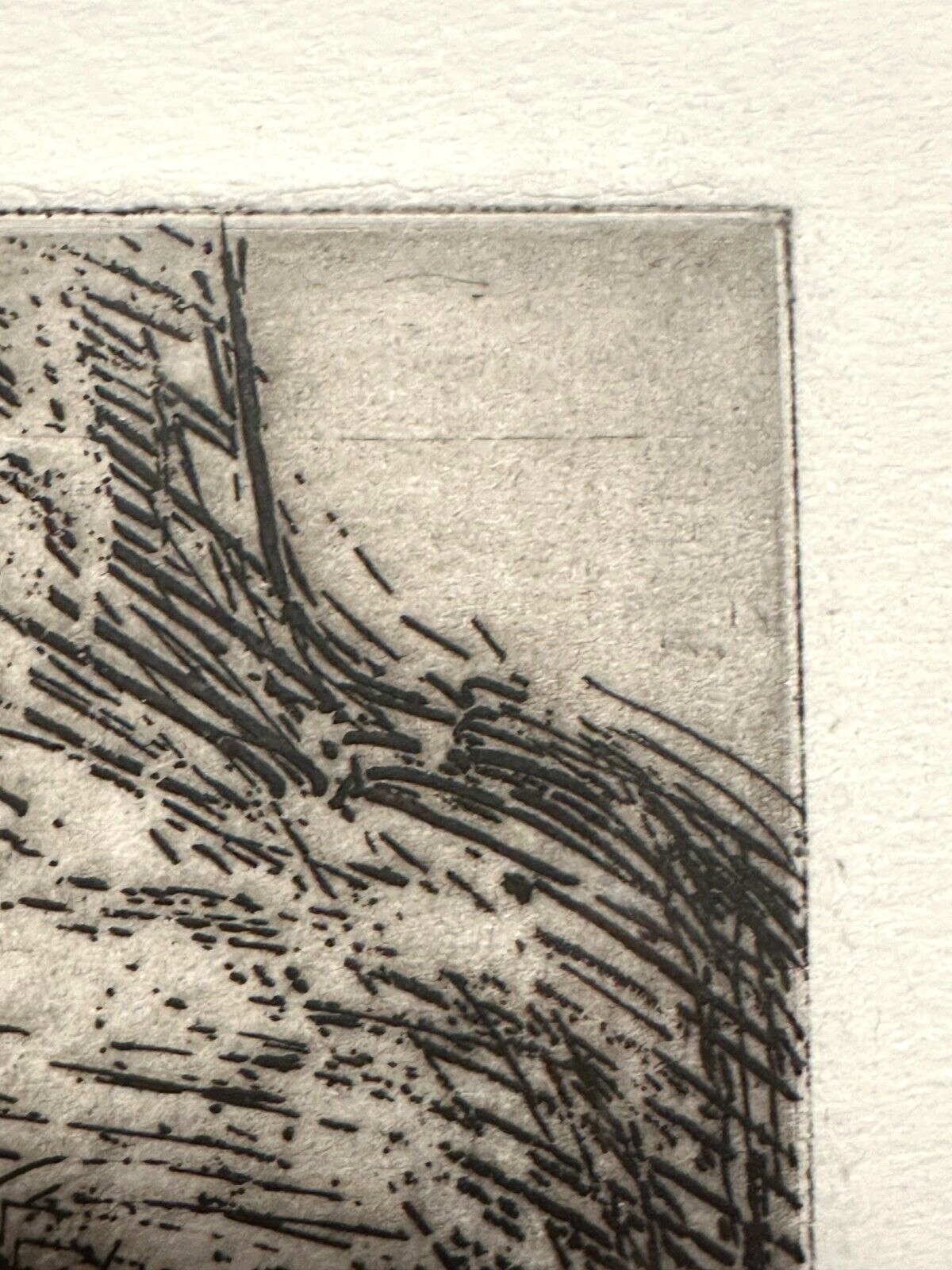 Emil Cimiotti - Radierung - Untitled - gerahmt hinter Glas - signiert nummeriert2