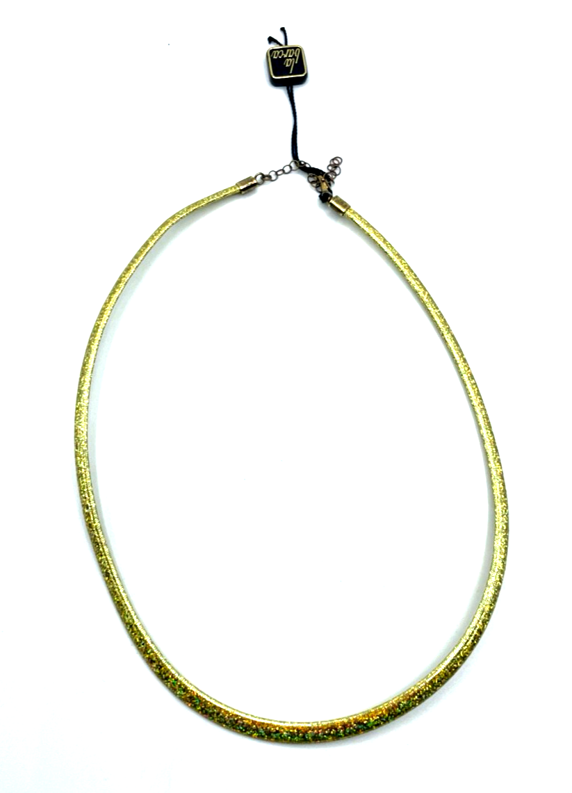 Omegareif La Barca 925 Silber vergoldet + Mesh Collier opalisierend  L 45 + 5 cm0