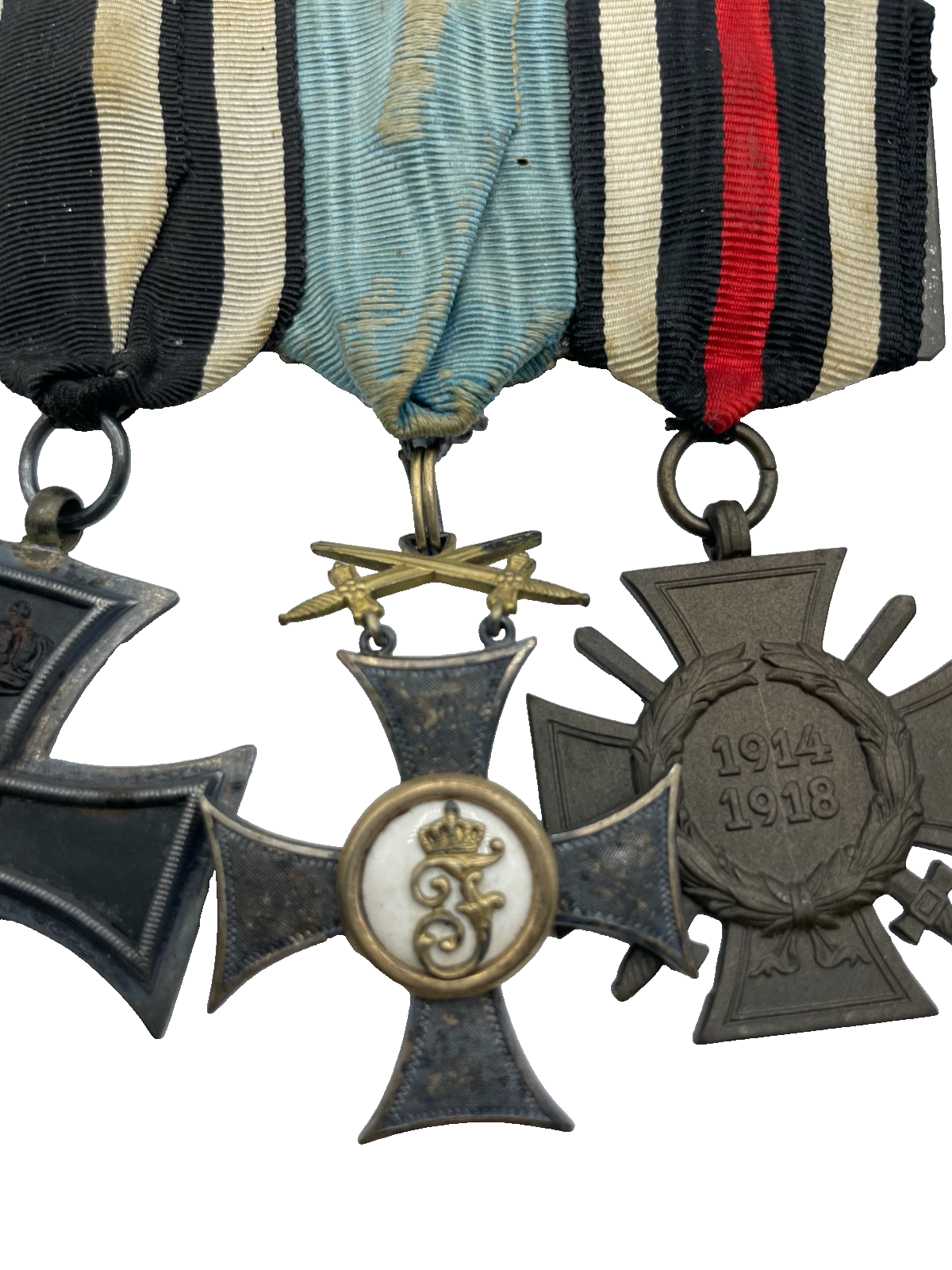 WK I Ordensspange 3 Auszeichnungen Friedrichs-Orden Ritterkreuz 2. Klasse etc.2