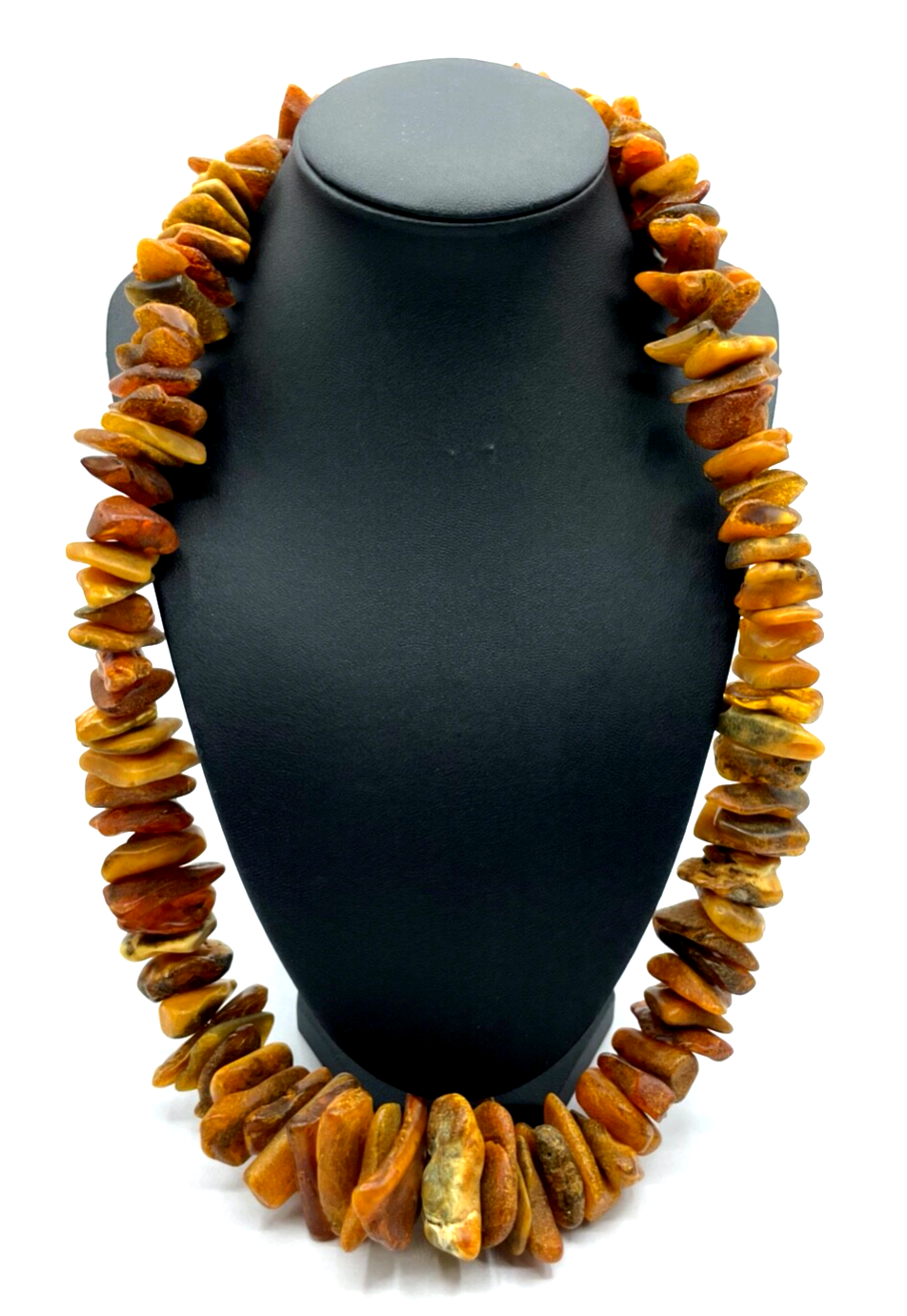 Prächtige Statement Naturbernstein Bernstein Kette 172 Gr. Nuggets L ca. 74 cm0