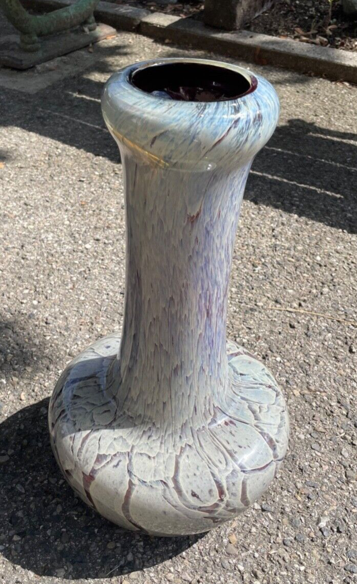 MEGA Glas WMF hohe schwere Vase H 39 cm 1A Zustand absolut rar Prototyp 70erJ0