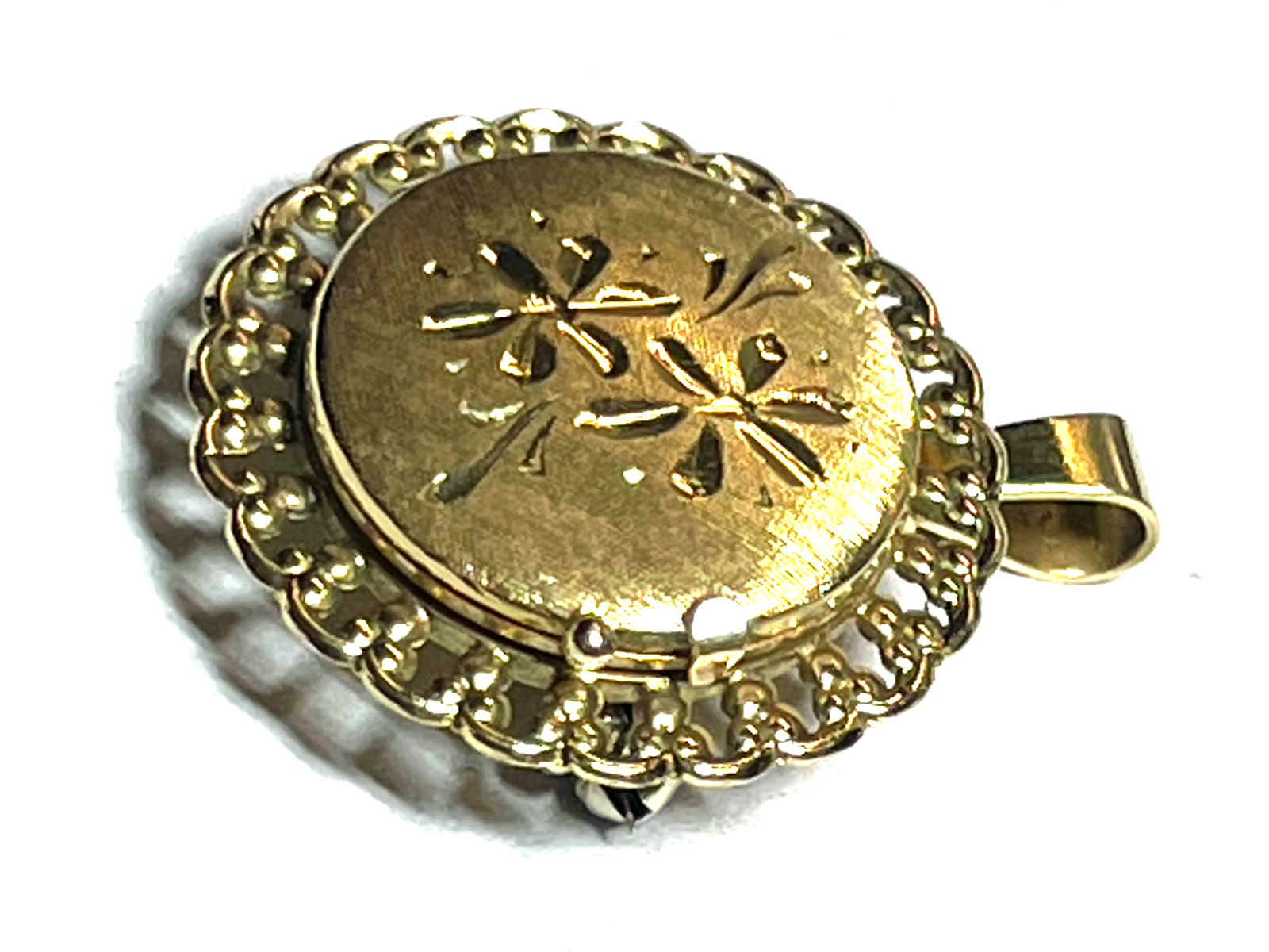 750 Gold 18 K variabel Medaillon Anhänger Brosche solide Juwelier Qualität3