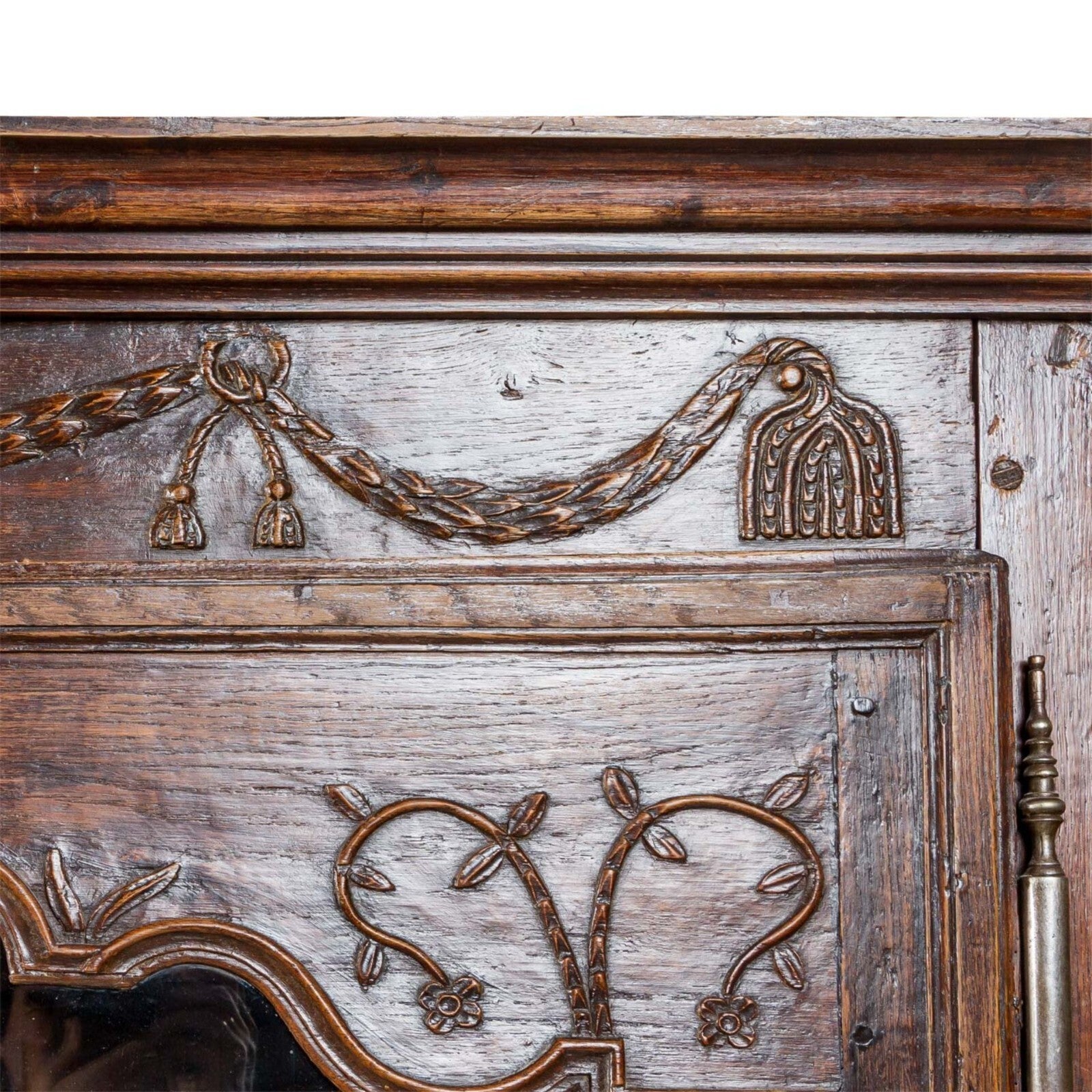 zweitüriger Lothringer Schrank - Vitrinenschrank - um 1780/90 - Eiche massiv7