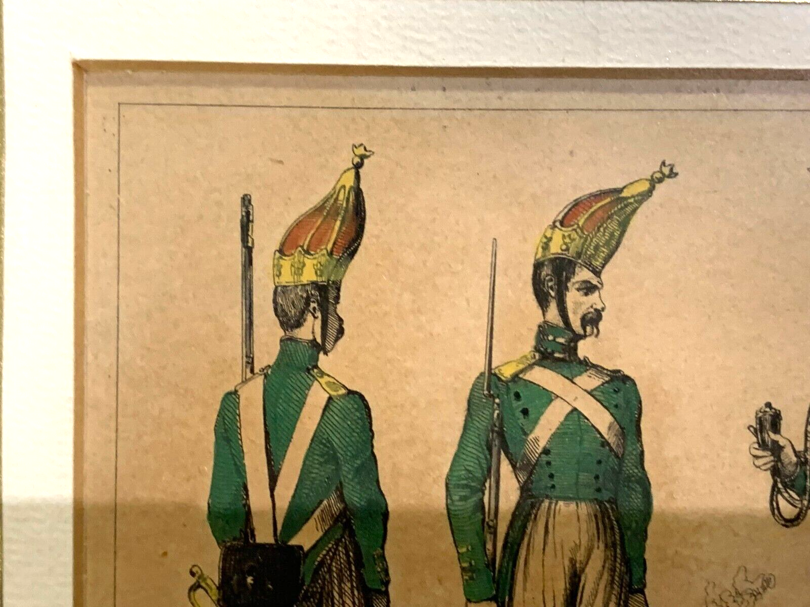 Lacauchie - Stahlstich koloriert - Russische Grenadier Garde - Uniform 18123