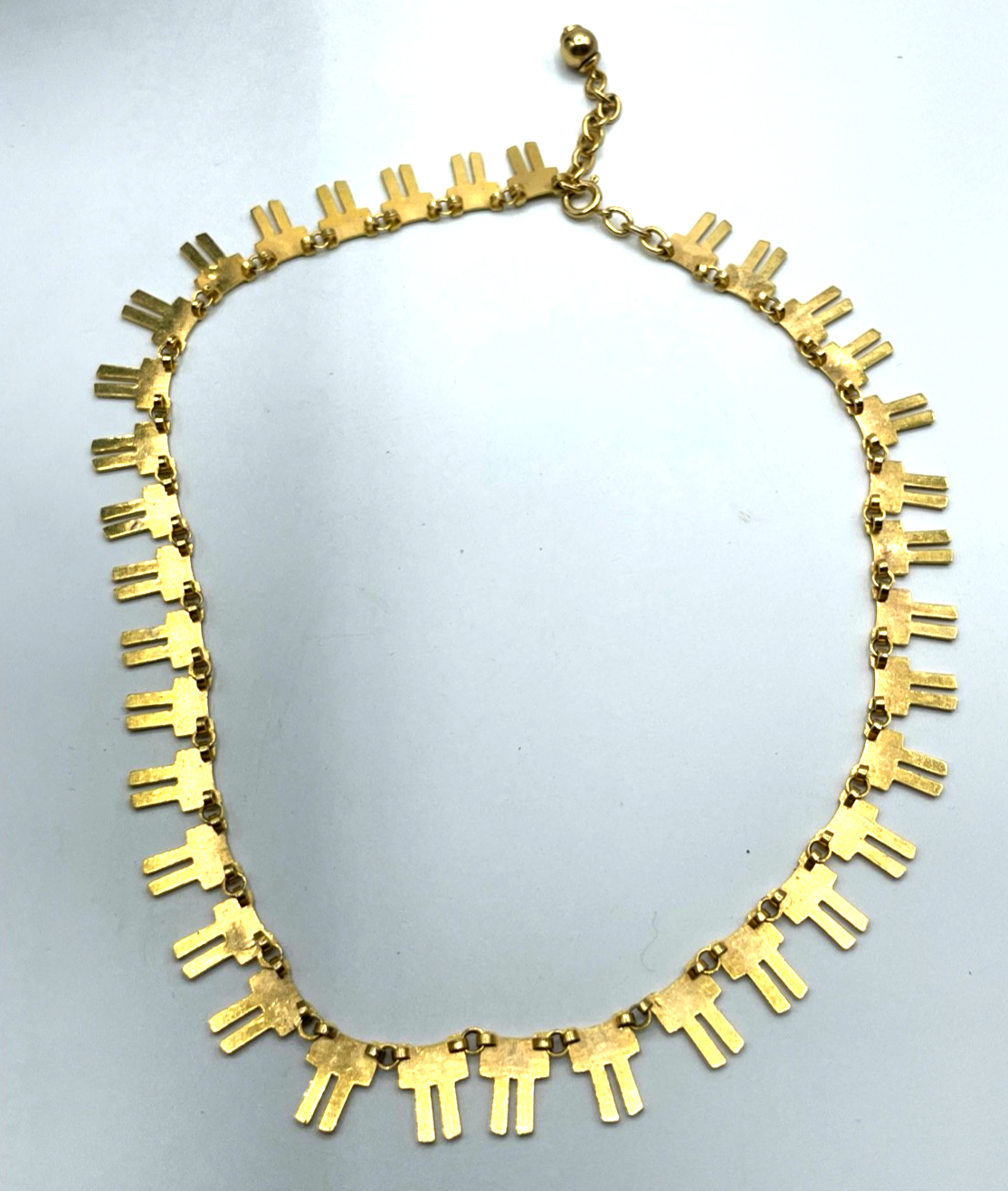 Edle vintage Modeschmuck Statement Halskette vergoldet top gepflegt Qualität !!!7