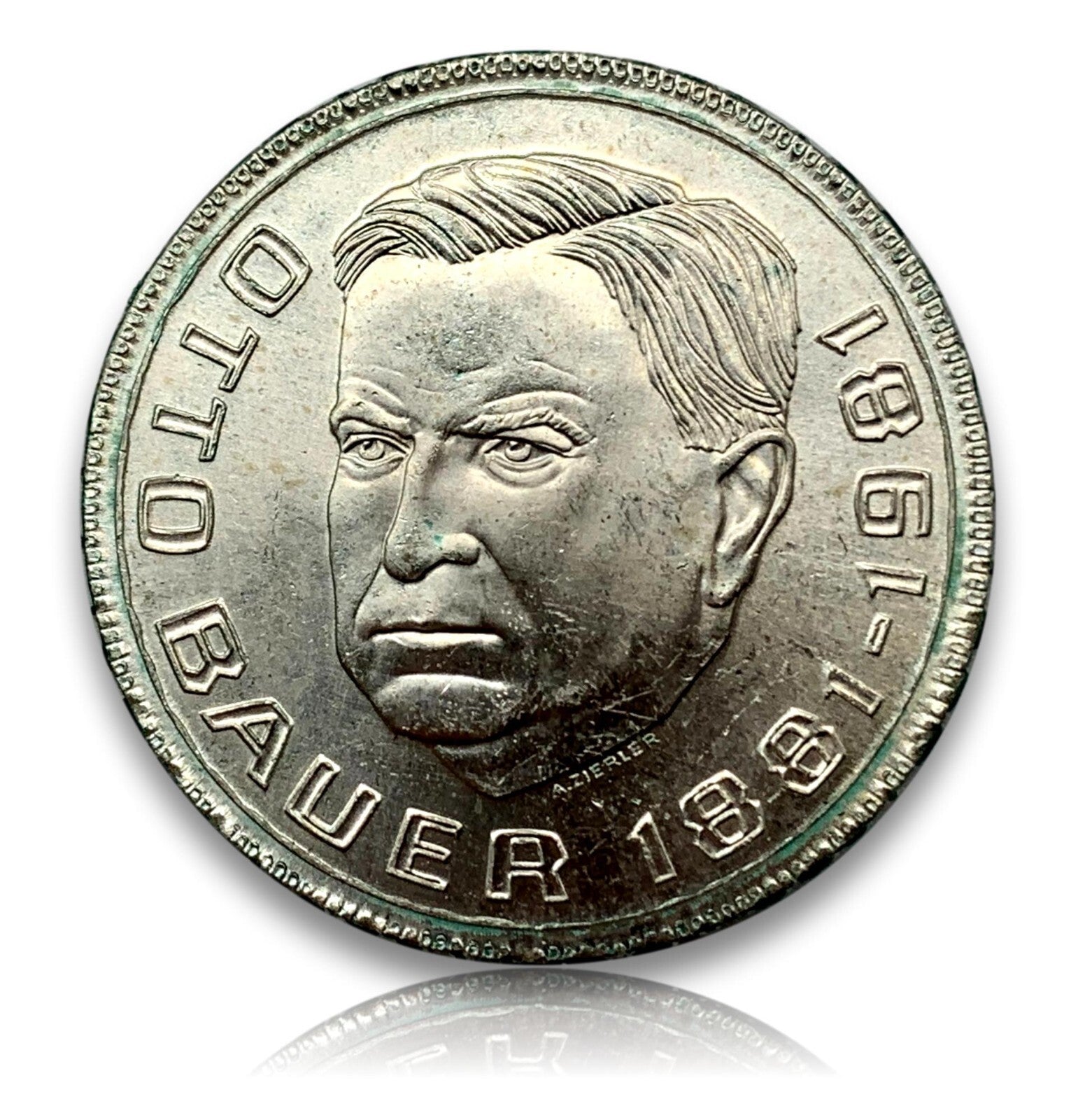 500 Schilling Österreich - Silber Münze - 100. Geburtstag Otto Bauer - Stgl0