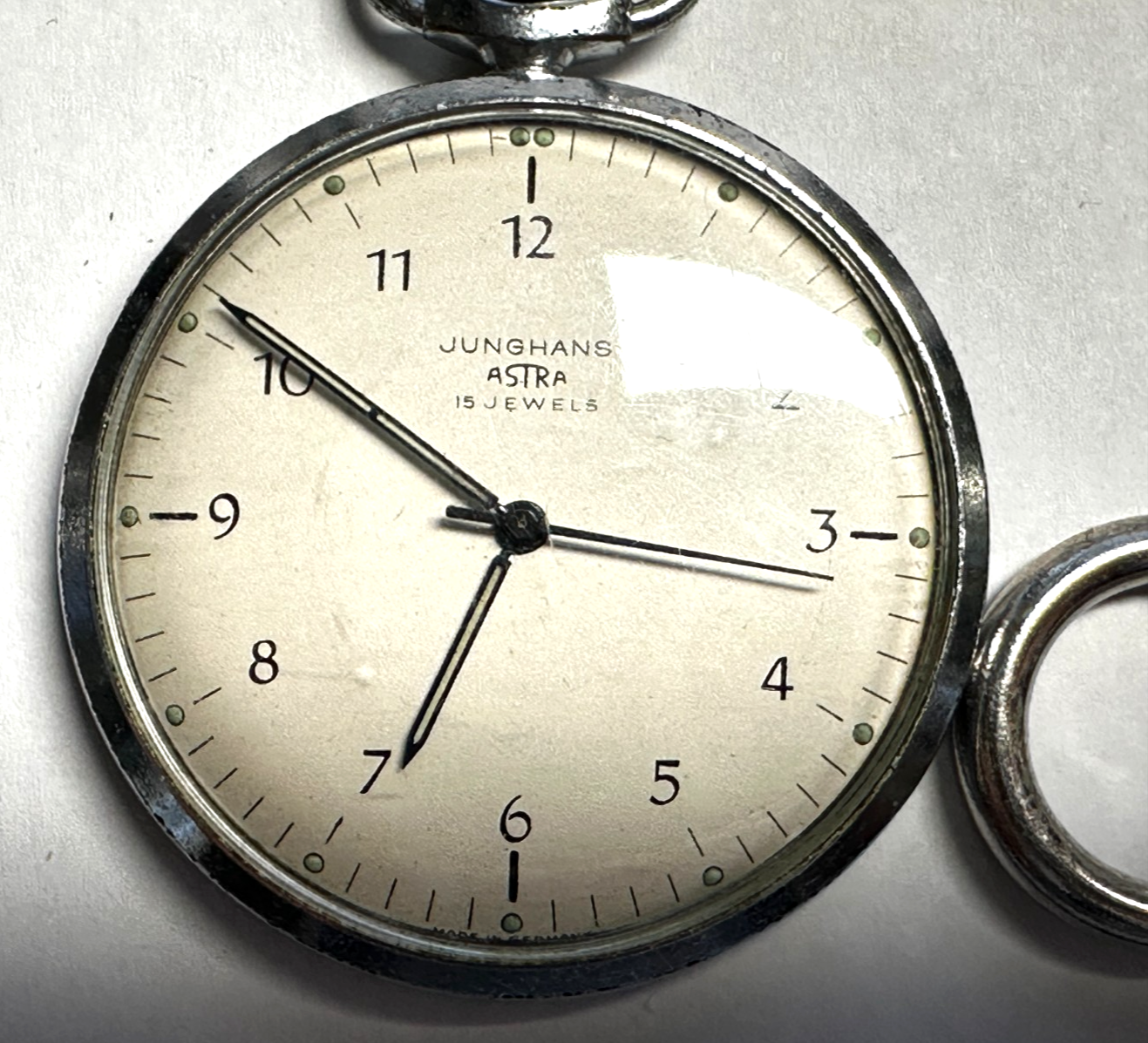 Junghans Astra - 15 Jewels - Cal. J 93S1 - Taschenuhr Uhr - 50er/60er Jahre1
