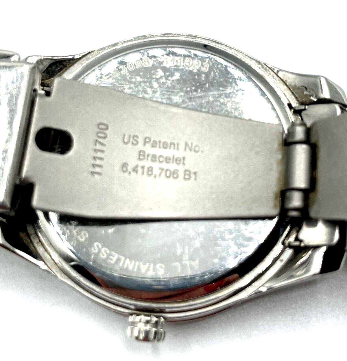 Fossil Edelstahl Armbanduhr unisex tragbar Ø 4 cm braucht neue Batterie gepfl.5