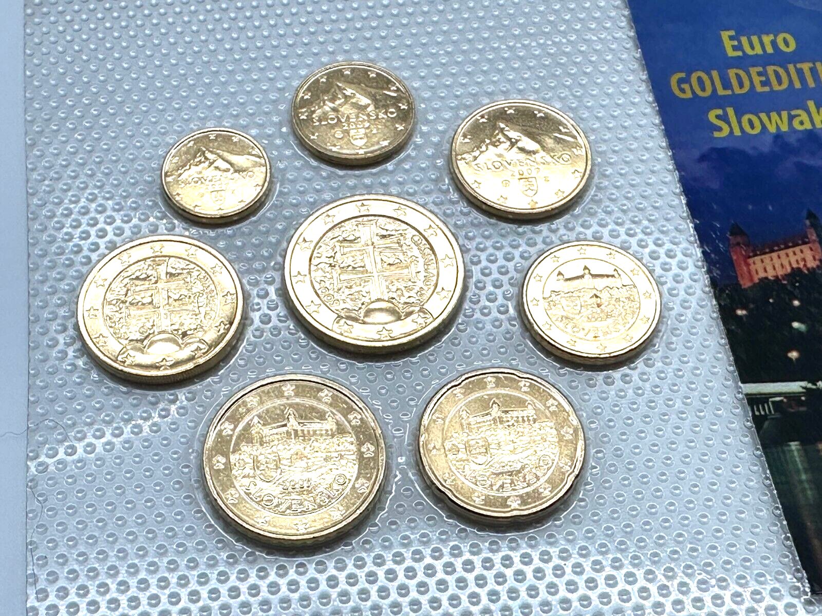 KMS Slowakei - 2009 - Euro €  24ct Vergoldet -  limt. Auflage 999  Stück3
