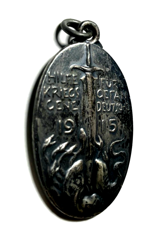 Original Medaille 1.WK Hilfe für Kriegsgefangene Deutsche Carl Stock 1915 WK I4
