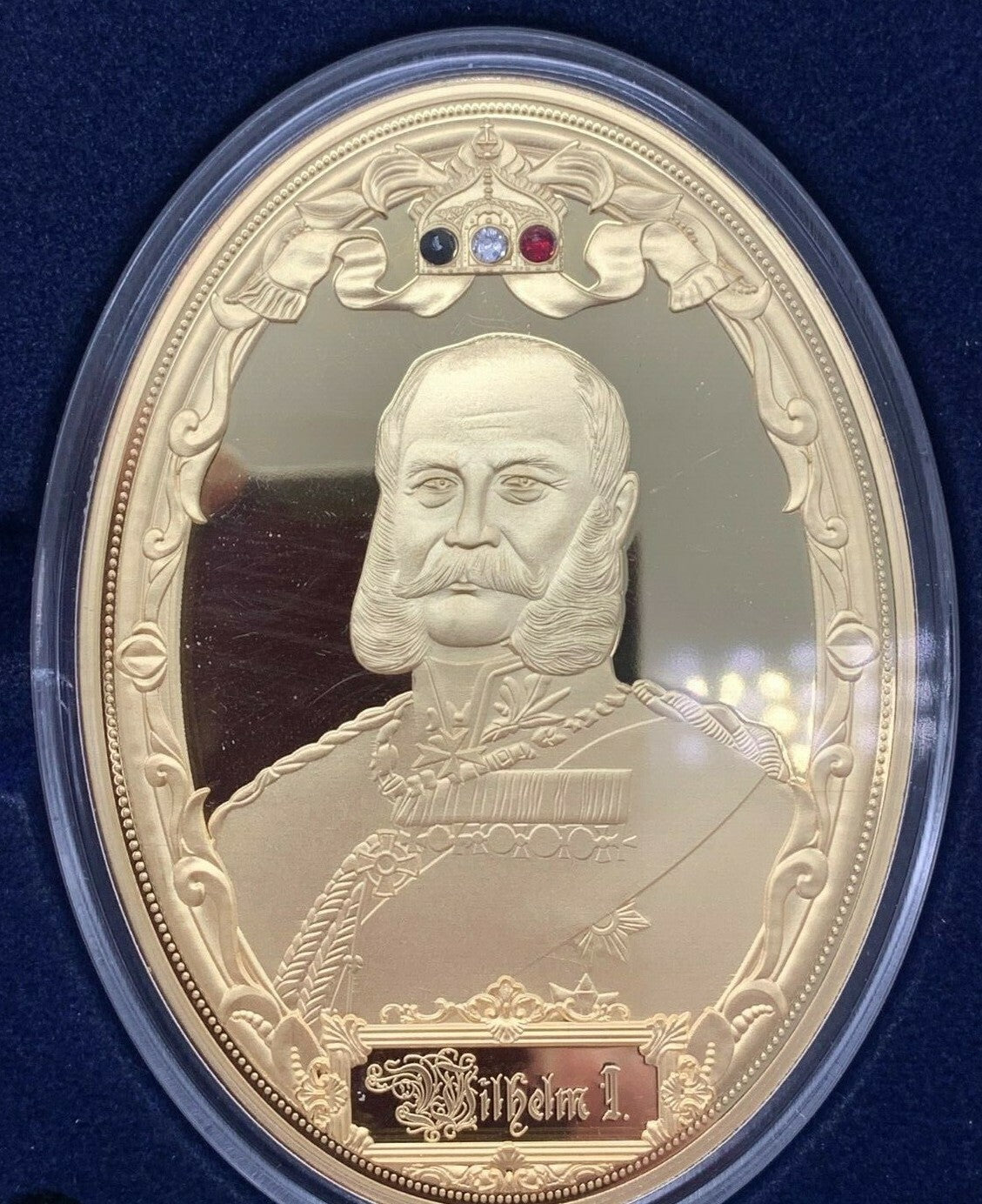 Medaillen Set  - 24k vergoldet - Koloriert - limt. Edition - Dreikaiserjahr 18882