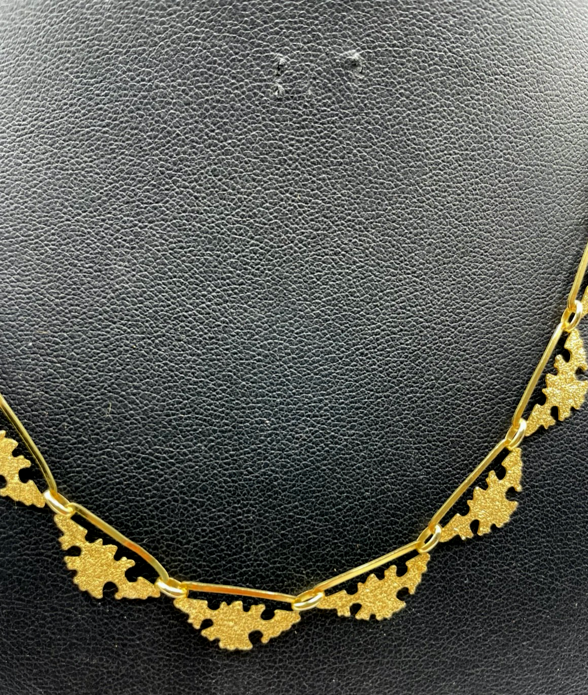 Vintage anmutiges Andreas Daub 333 Gold 8 K Collier L 42 + 3,5 cm top Zustand2