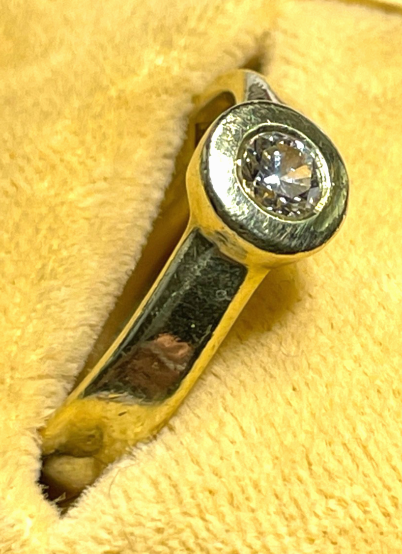 585 Gold 14 K Ring Solitär Brillant 0,5ct. unisex solide Juwelier Qualität RG 562