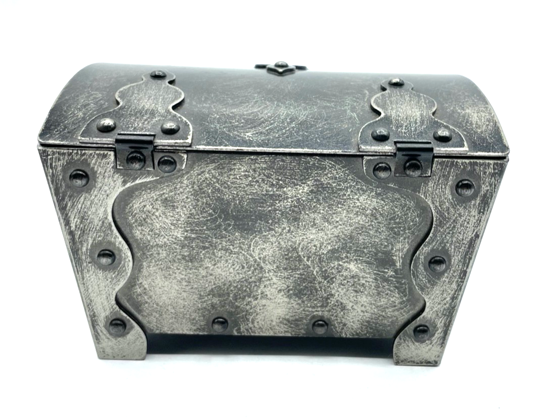 Dekorative konische Eisen Truhe Schatulle Deckeltruhe geschmiedet L 13 H 8 cm3