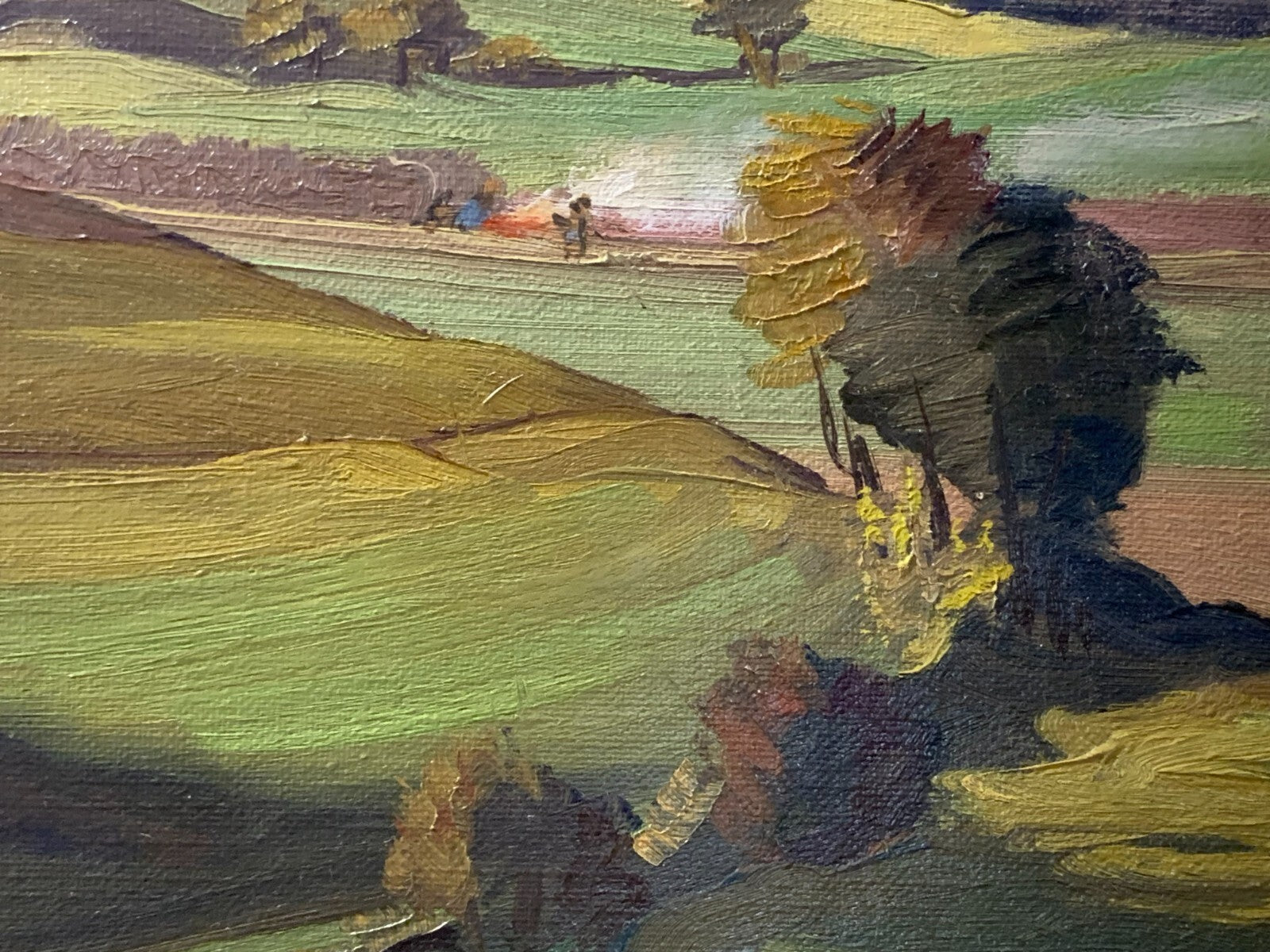 Fritz Mader 1900-1998 - Herbstlicher Hang 1955 - Öl auf LWD - gerahmt - signiert9