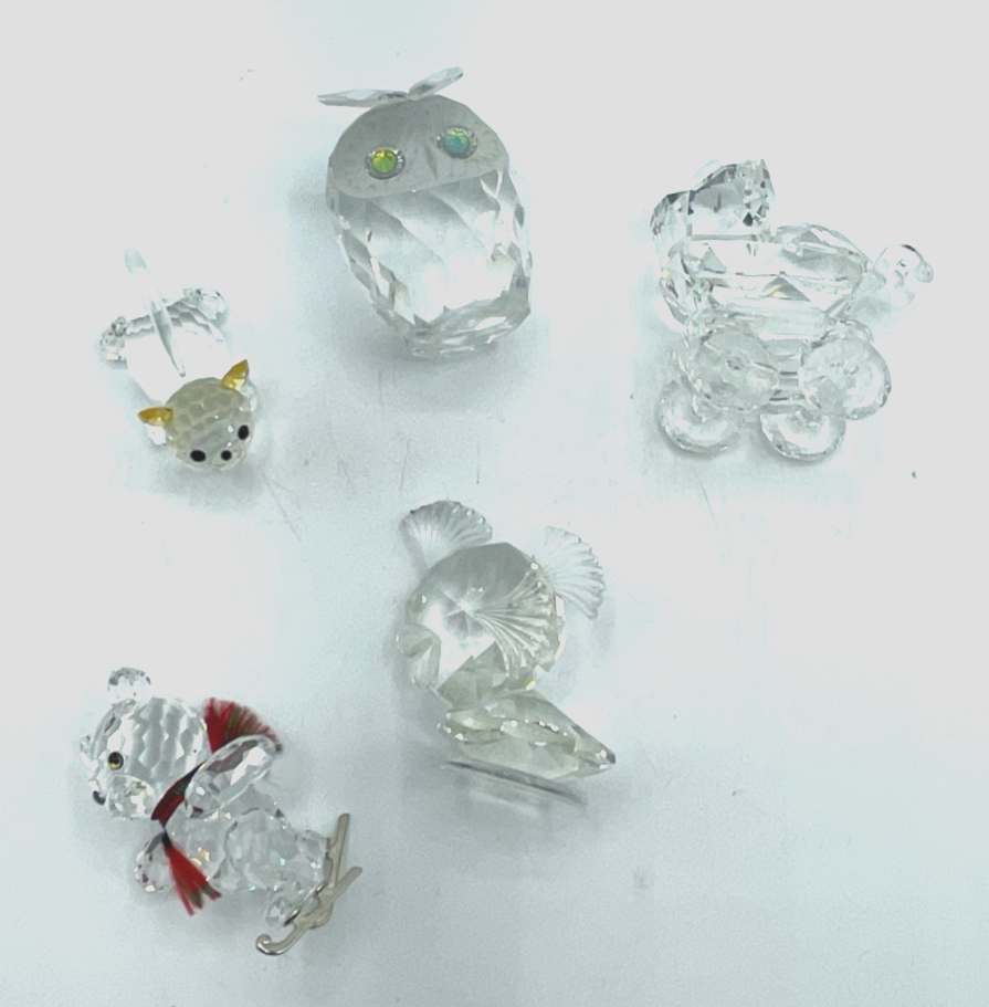Konvolut 5 schöne Sammler Swarovski Kristall Figuren unbeschädigt aus Sammlung1