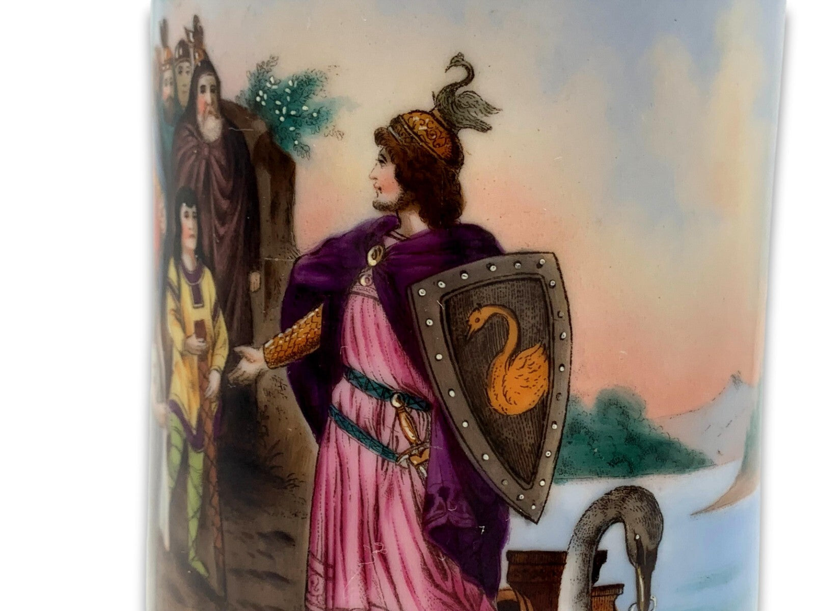 Bierkrug Humpen - Gralserzählung - Oper Lohengrin von Richard Wagner - um 18906