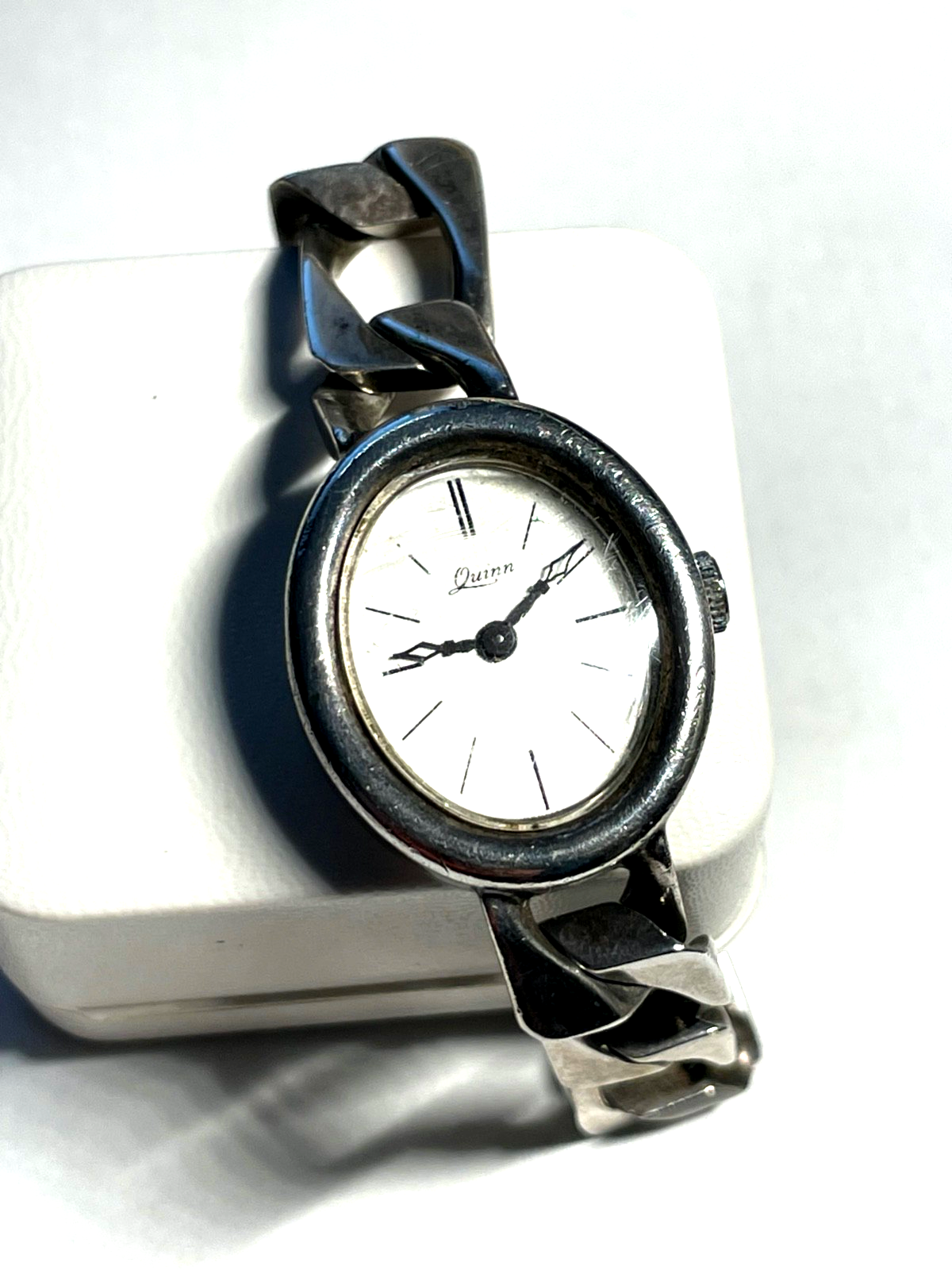 stattliche vintage 925 Silber Damen Armbanduhr QUINN FS Franz Scheuerle gepfl.1