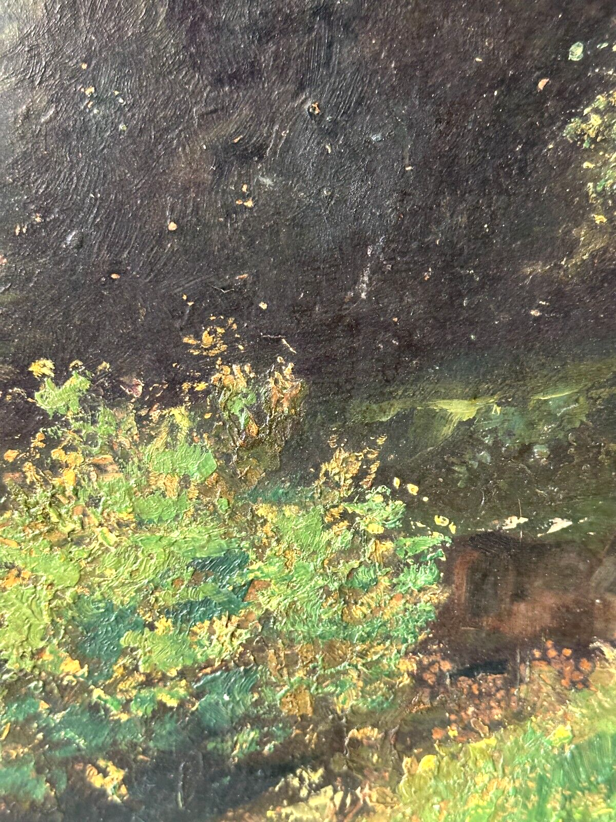 Wilhelm Mergenthaler 1878-? - Öl auf Karton - Berglandschaft - gerahmt signiert5