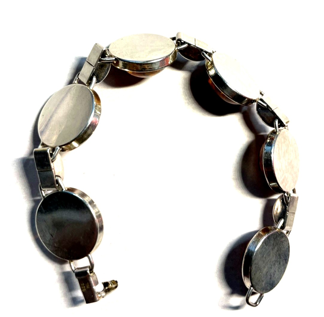 Stattliches solides vintage K&L Bernstein Design Armband 835 Silber L 20 cm6