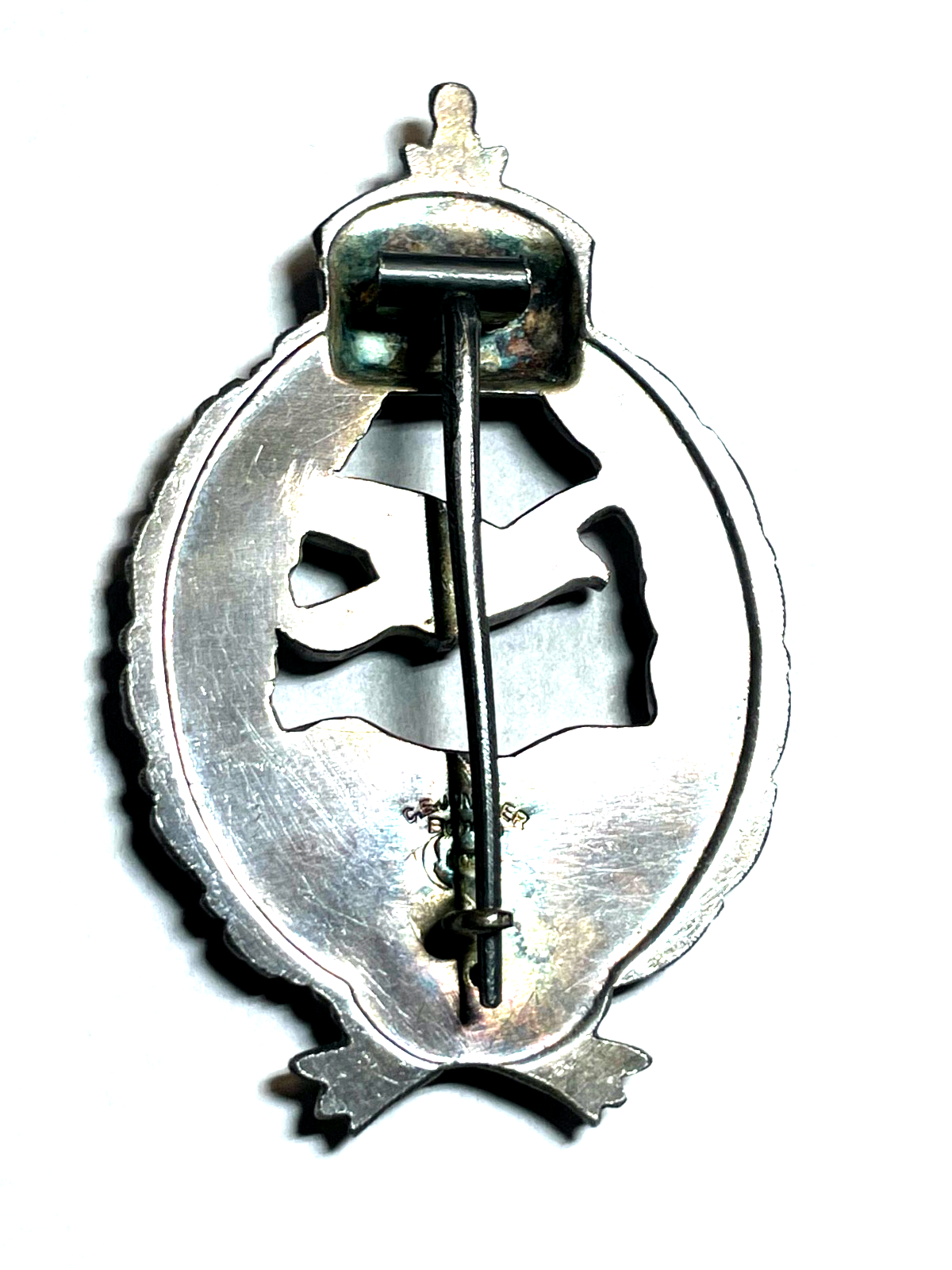 800 Silber C.E. Juncker Berlin Flieger-Erinnerungsabzeichen I. WK sehr gepflegt3