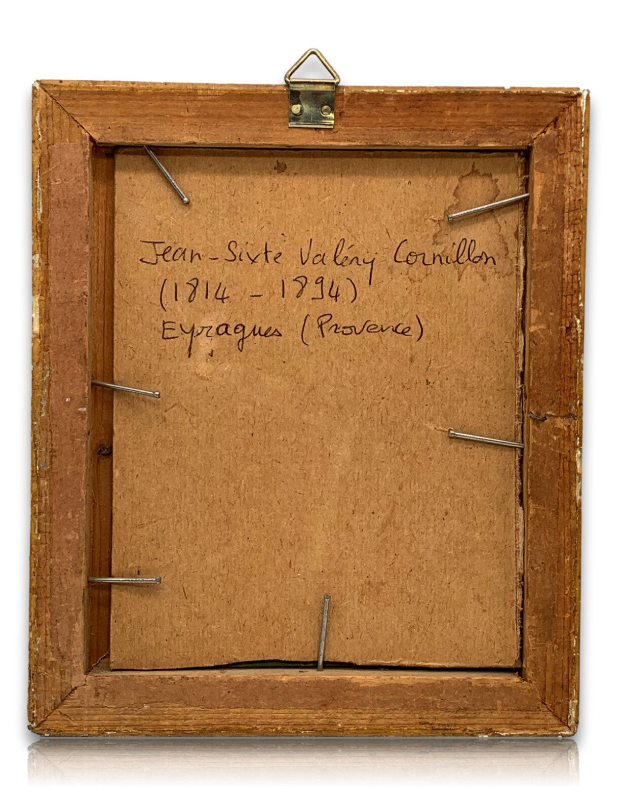Jean Sixte V. CORNILLON 1811-1892 - Öl auf Platte - Frankreich Eyzagues Potrait1
