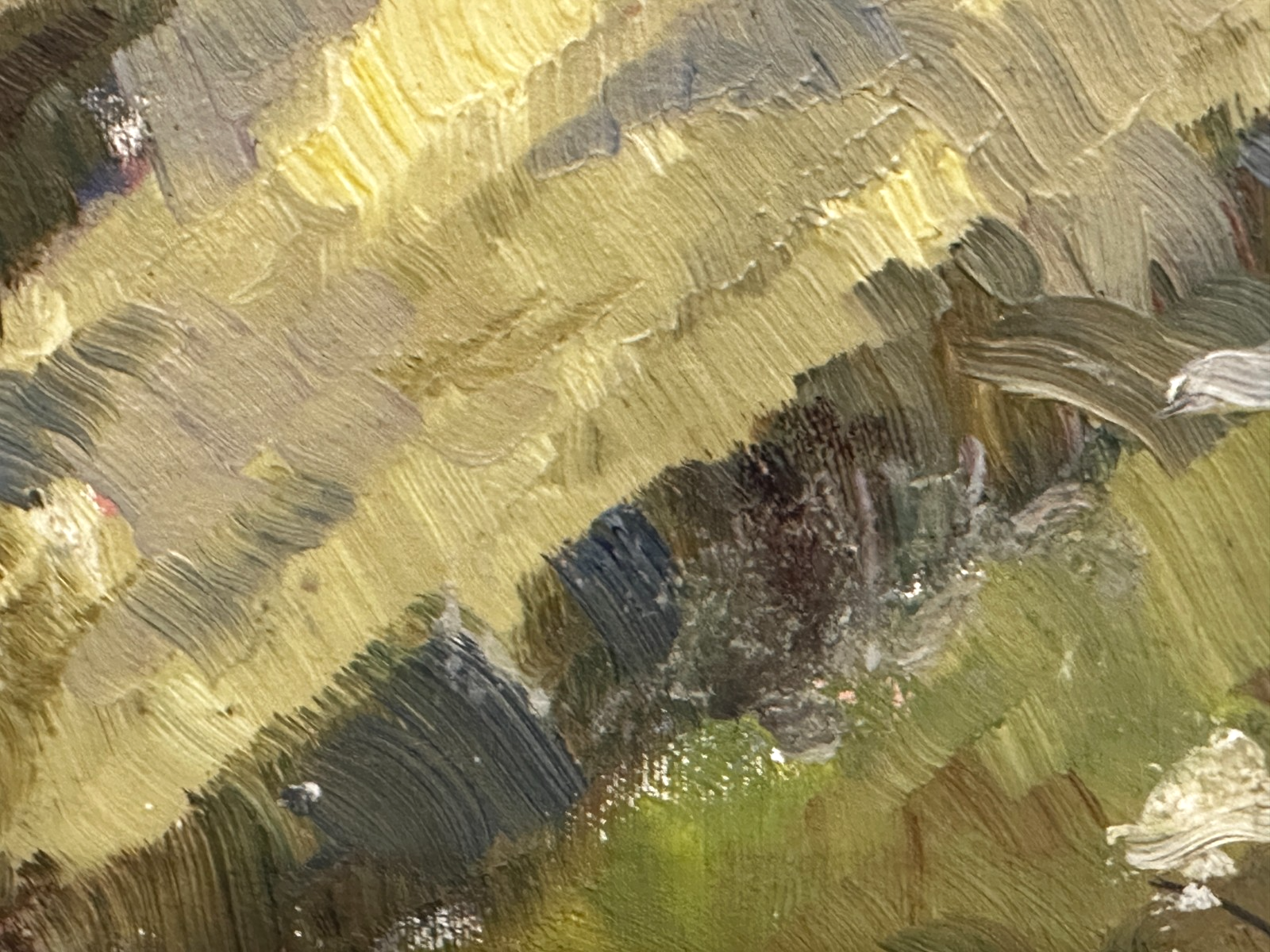 Ernst Feuerstein 1903–1960 Bauernhof an der Zugspitze  Öl auf Masonit - signiert13