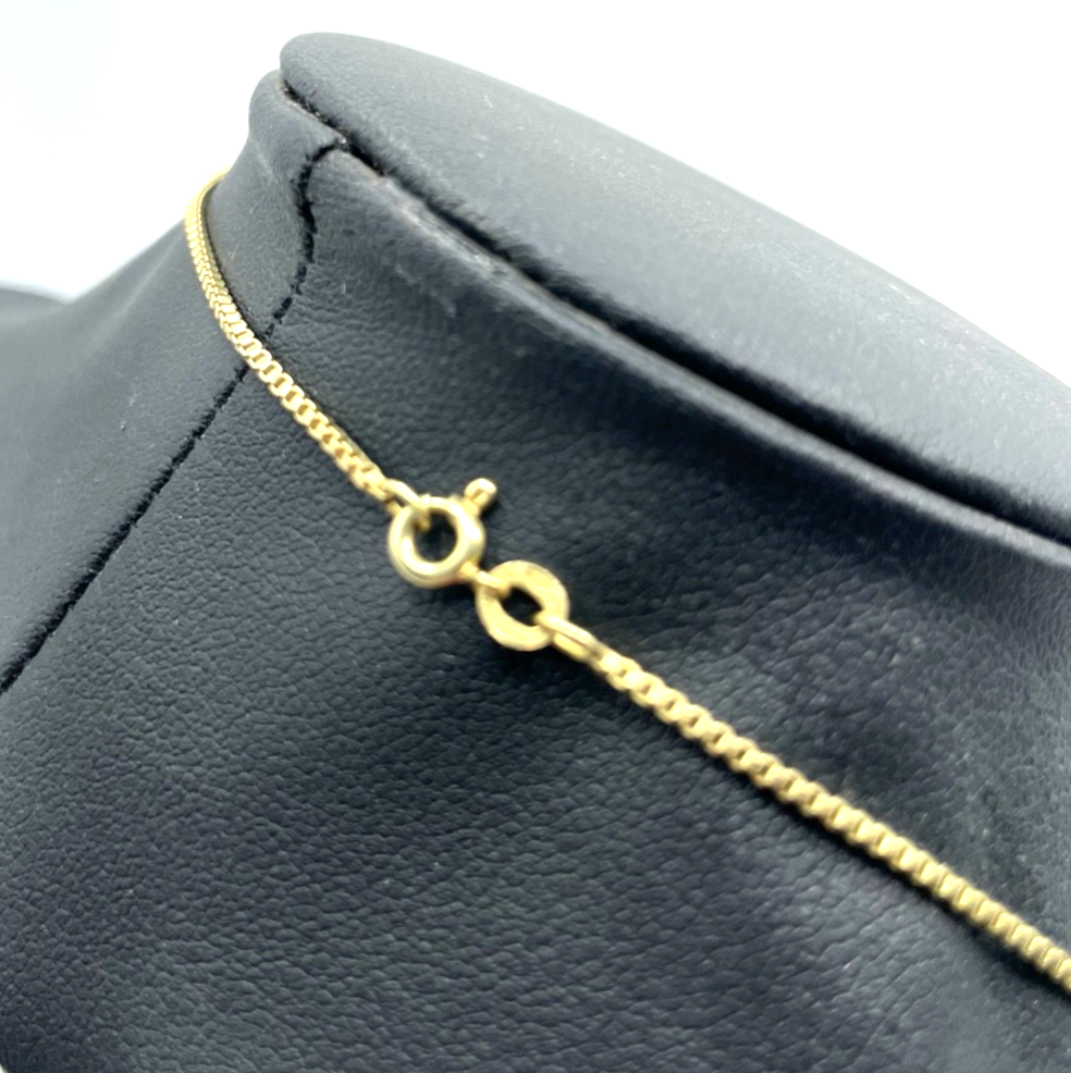 585 Gold 14 K Gelbgold Kette Venezianerkette unisex L 54,5 cm B 1 mm sehr gepfl.2