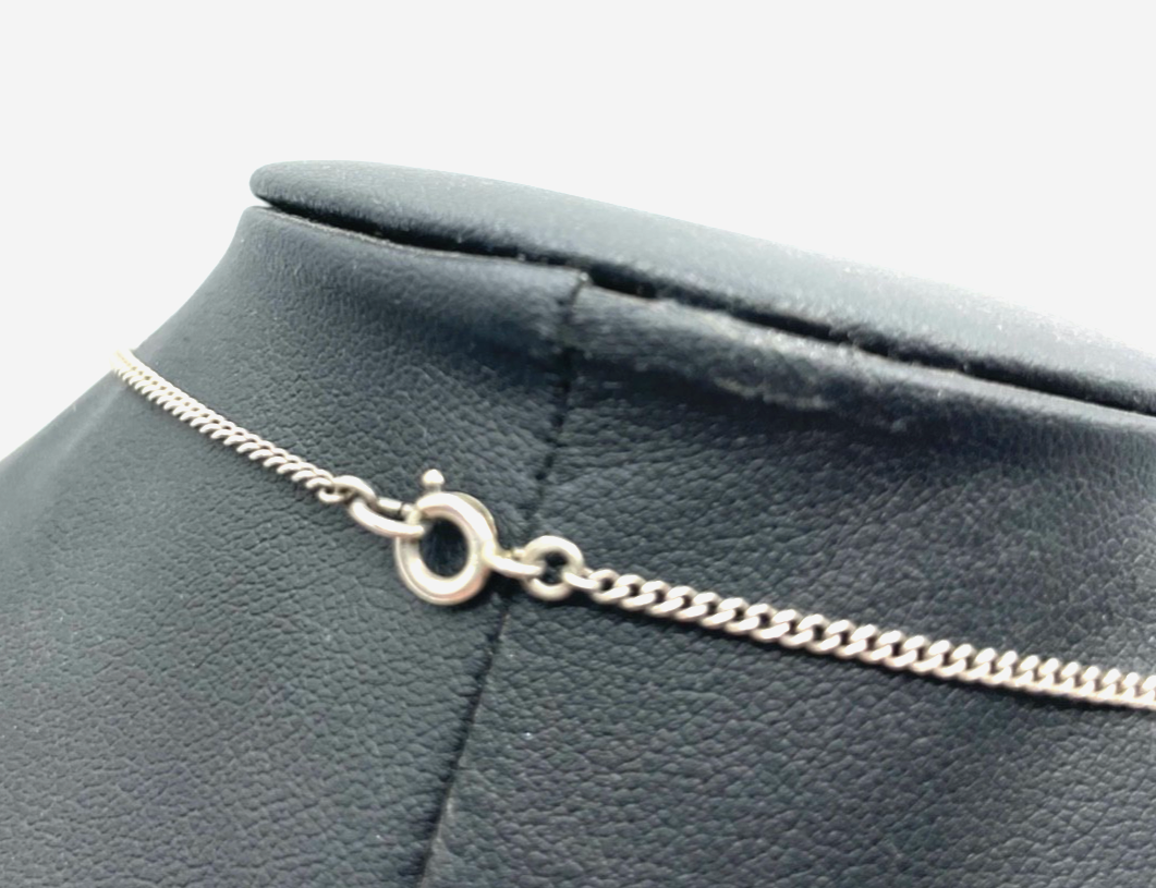 Vintage Rarität Operculum Augenachat Collier Halskette 835 Silber sehr gepflegt4