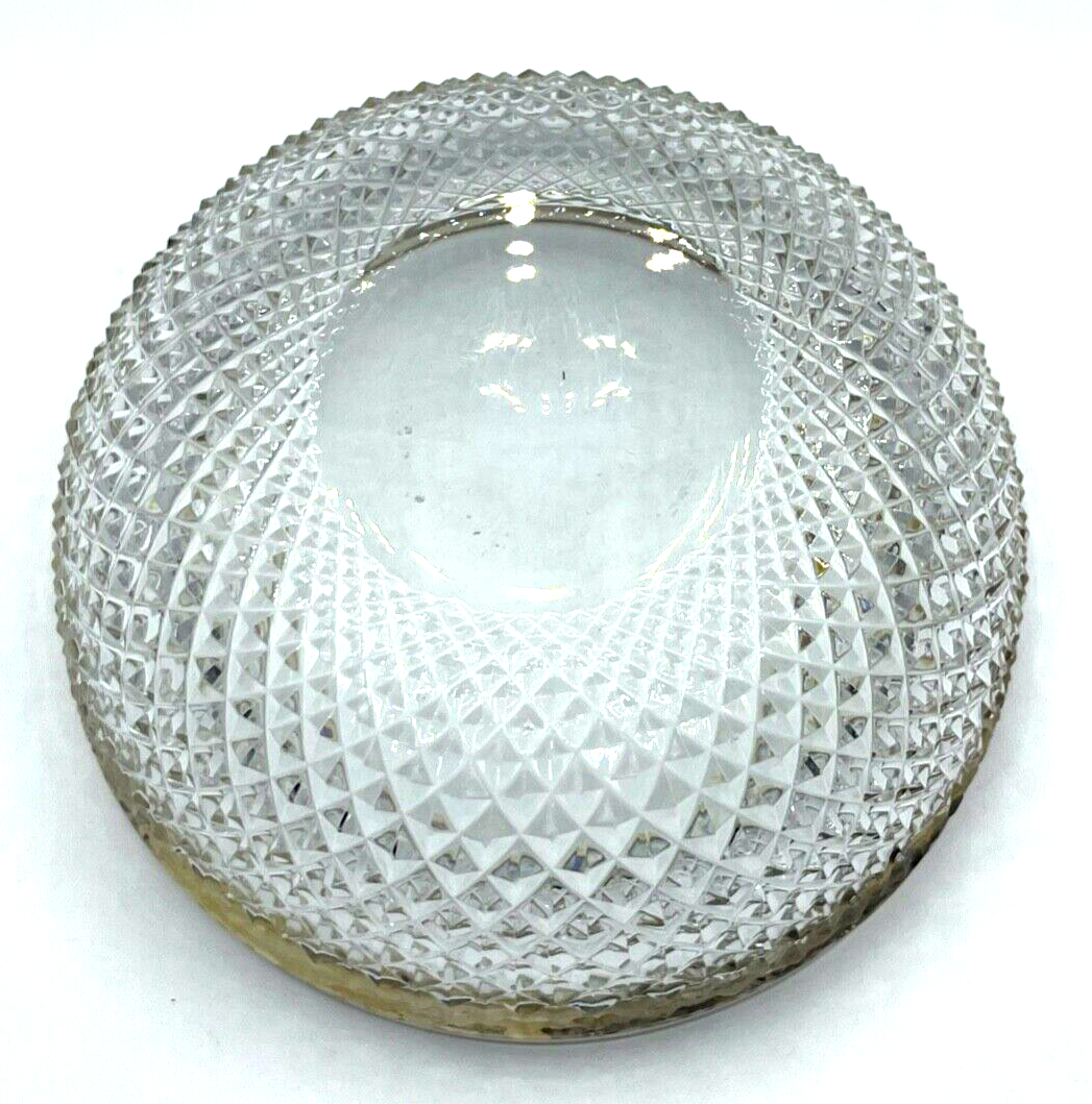 Kristall Glas Schüssel 925 Silberrand WTB Halbmond Krone Widmung Bco Ø17,5 H7,56