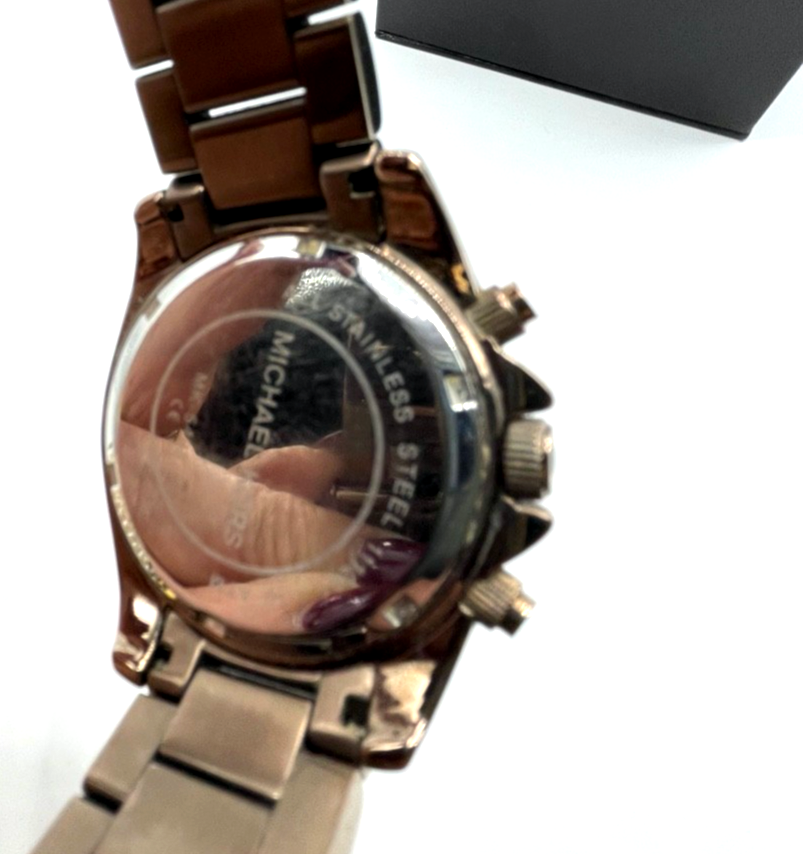 Michael Kors Damen Uhr Original Box + Papiere Bronze farbig 1A gepflegt !!!!!6