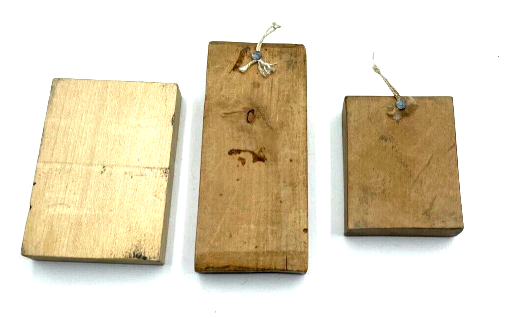 3x kl. Holzmodel Springerle Model Backmodel Holz Handarbeit diverse Motive5