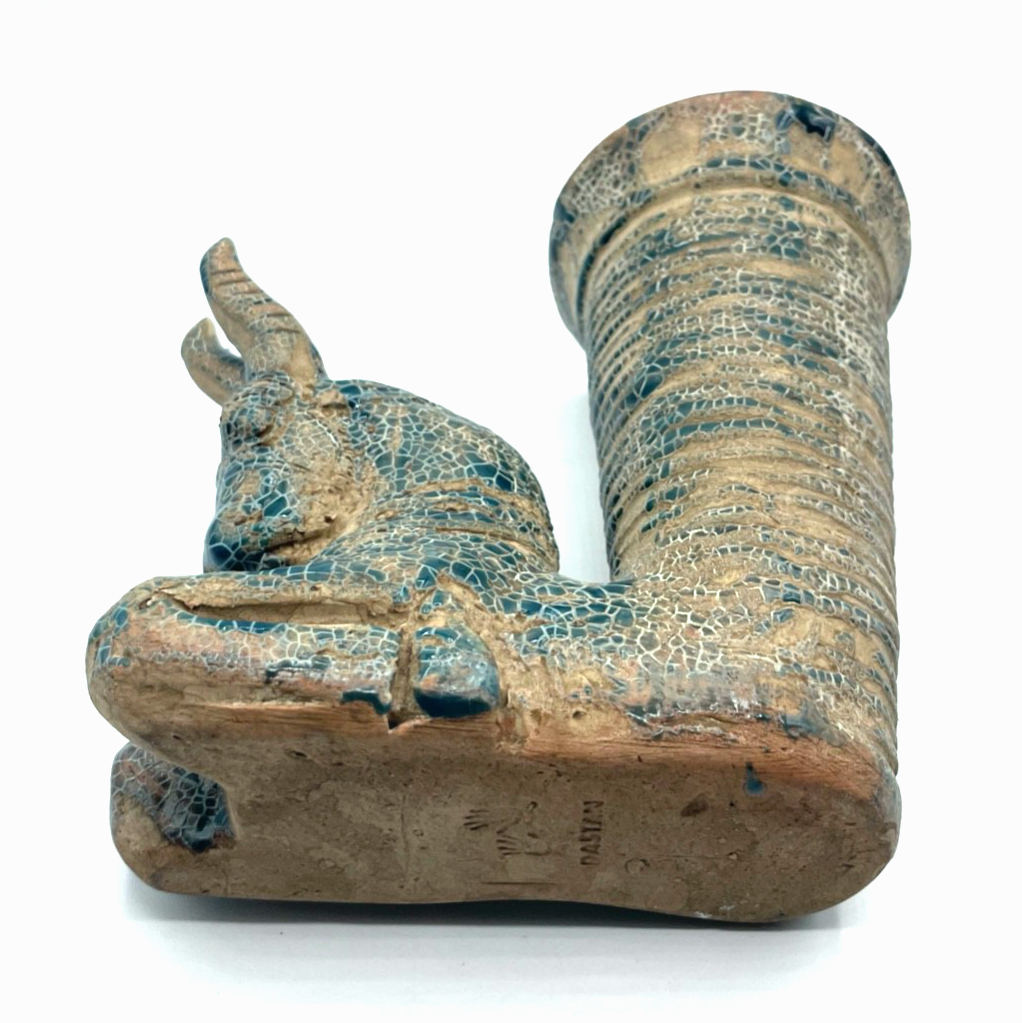 Vintage dekorative Museum Replik Weinbecher Trinkbecher Persepolis Bulle Keramik8