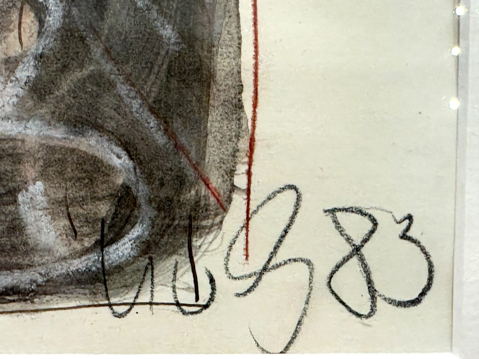 Ulla von Gierke (UvG) - 1986 – Abstrakte Komposition -  Acryl auf Leinwand - sig14