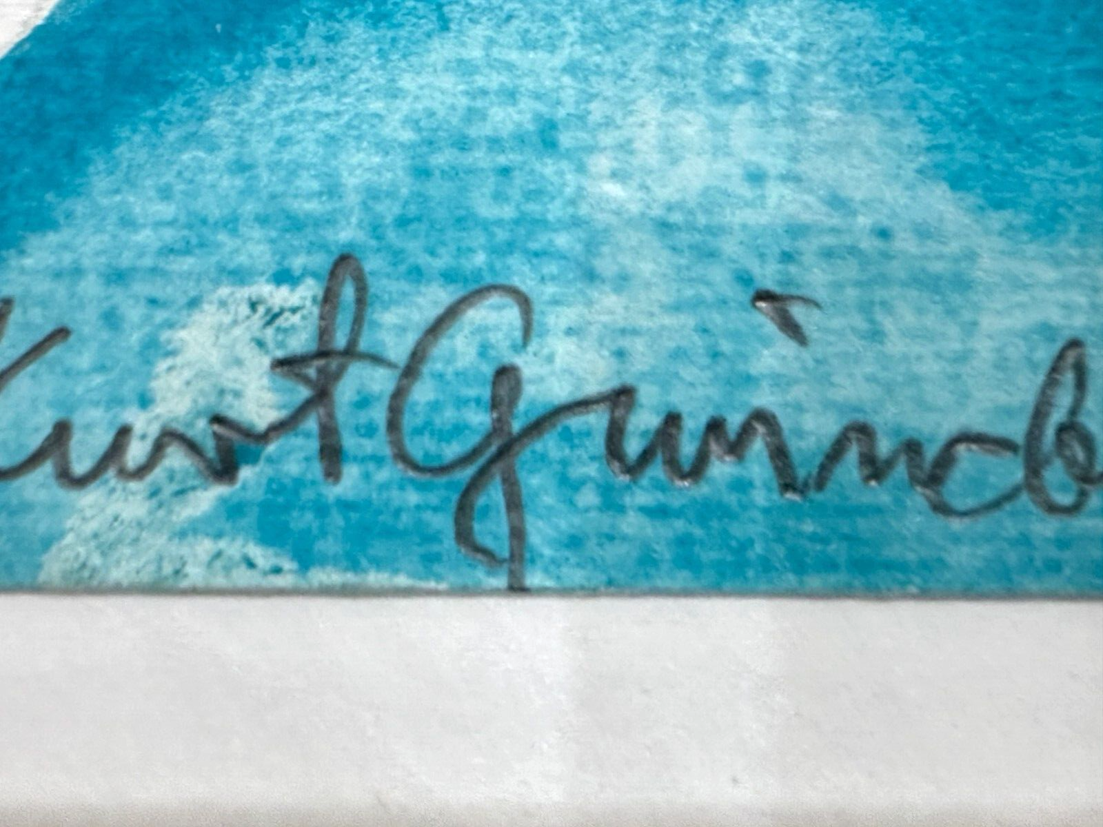 Kurt Gminder - Mixed Media Acylfarben Bleistift - Untitled - grahmt signiert7