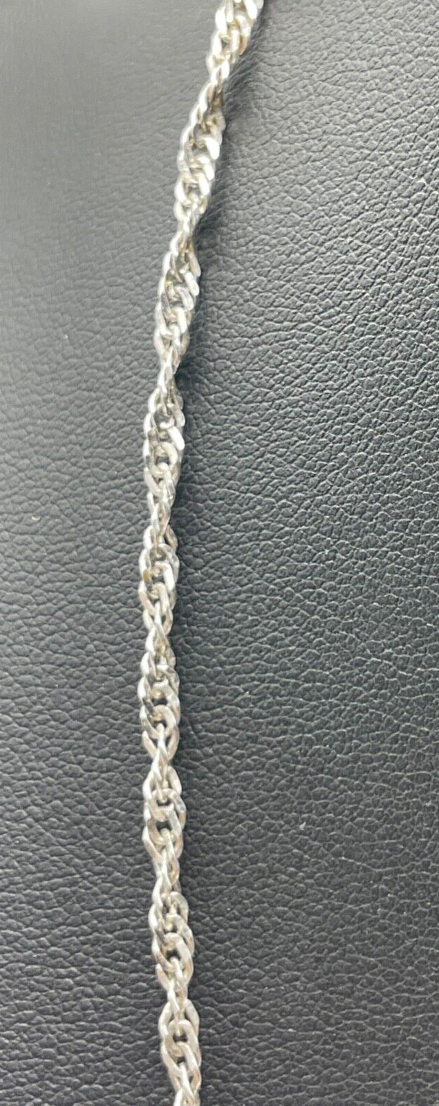 Solide Milor Italy 925 Silberkette Design wie Kordelkette L 45,5 cm unisex neuw.4