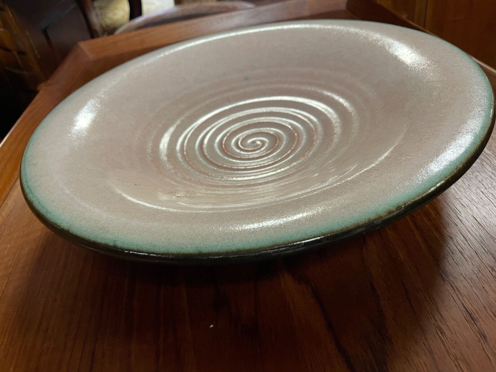 Große KARLSRUHER MAJOLIKA Art Déco Keramik Schale Martha Katzer Ø 32 cm12