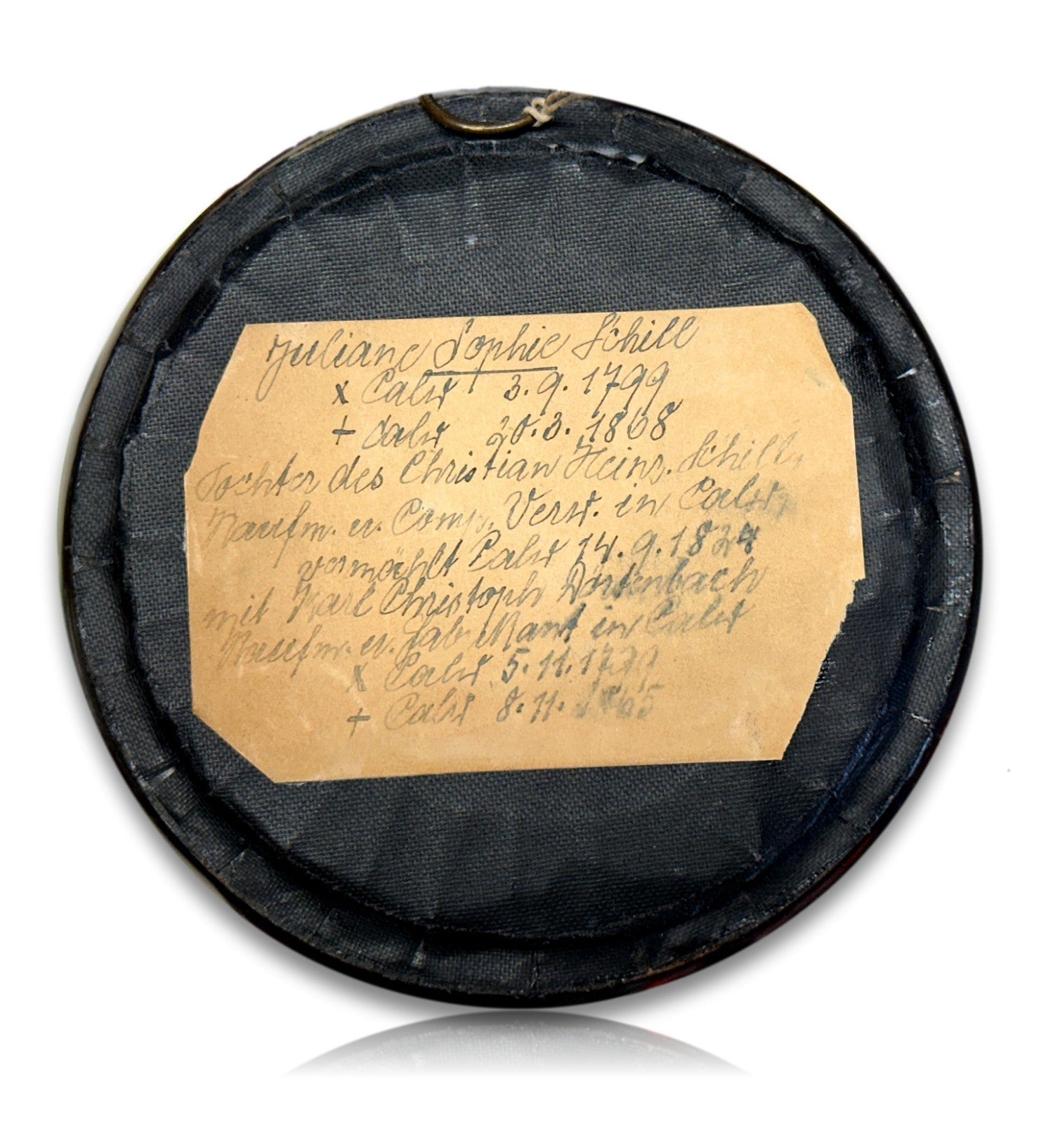 Seltene Wachs-Reliefbildnisse (Biedermeier) - Ehepaar Dörtenbach - Calw, um 183512