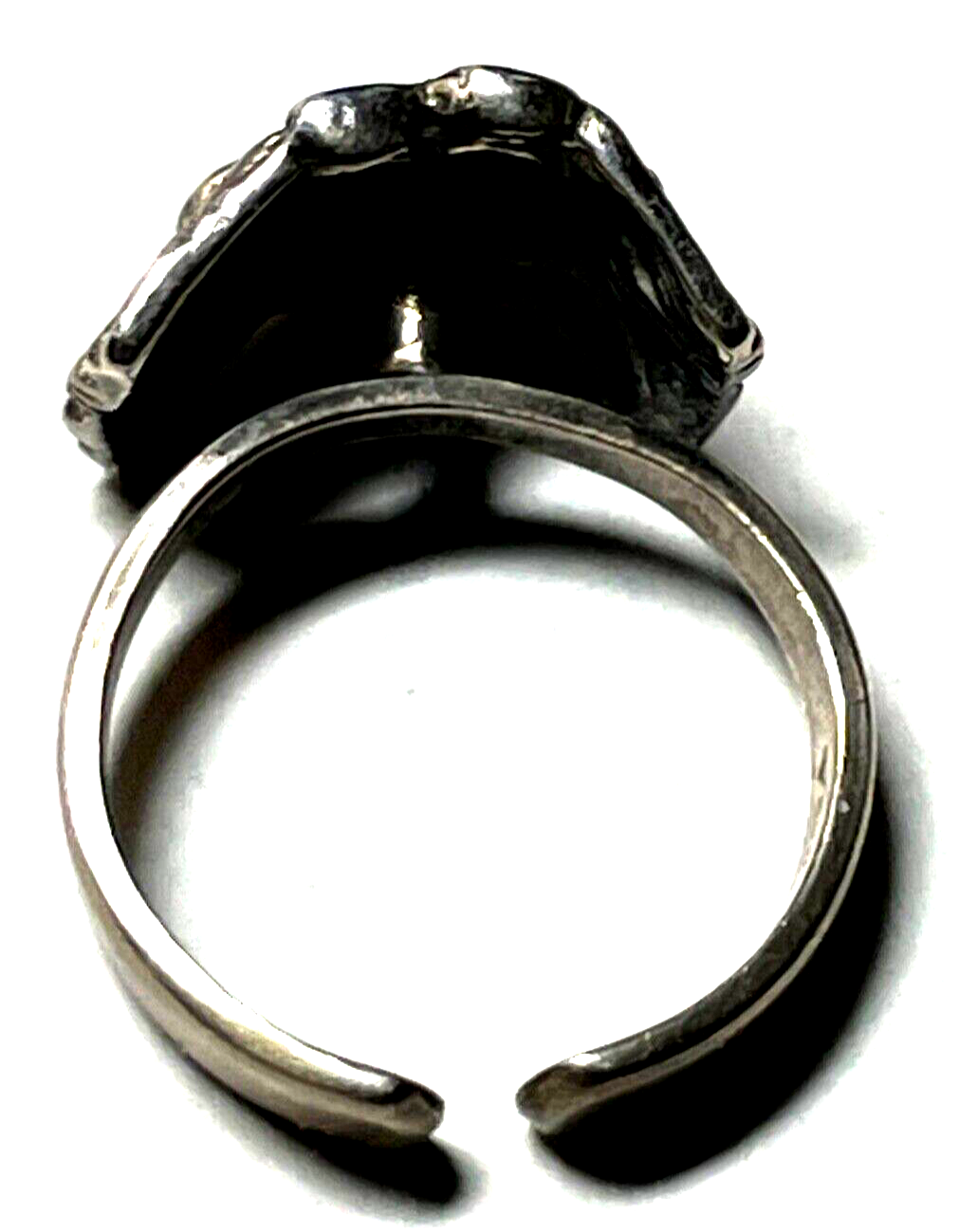 Brutalist Modernist 70erJ Silber Ring TEKA Design offene Ringschiene Handarbeit6